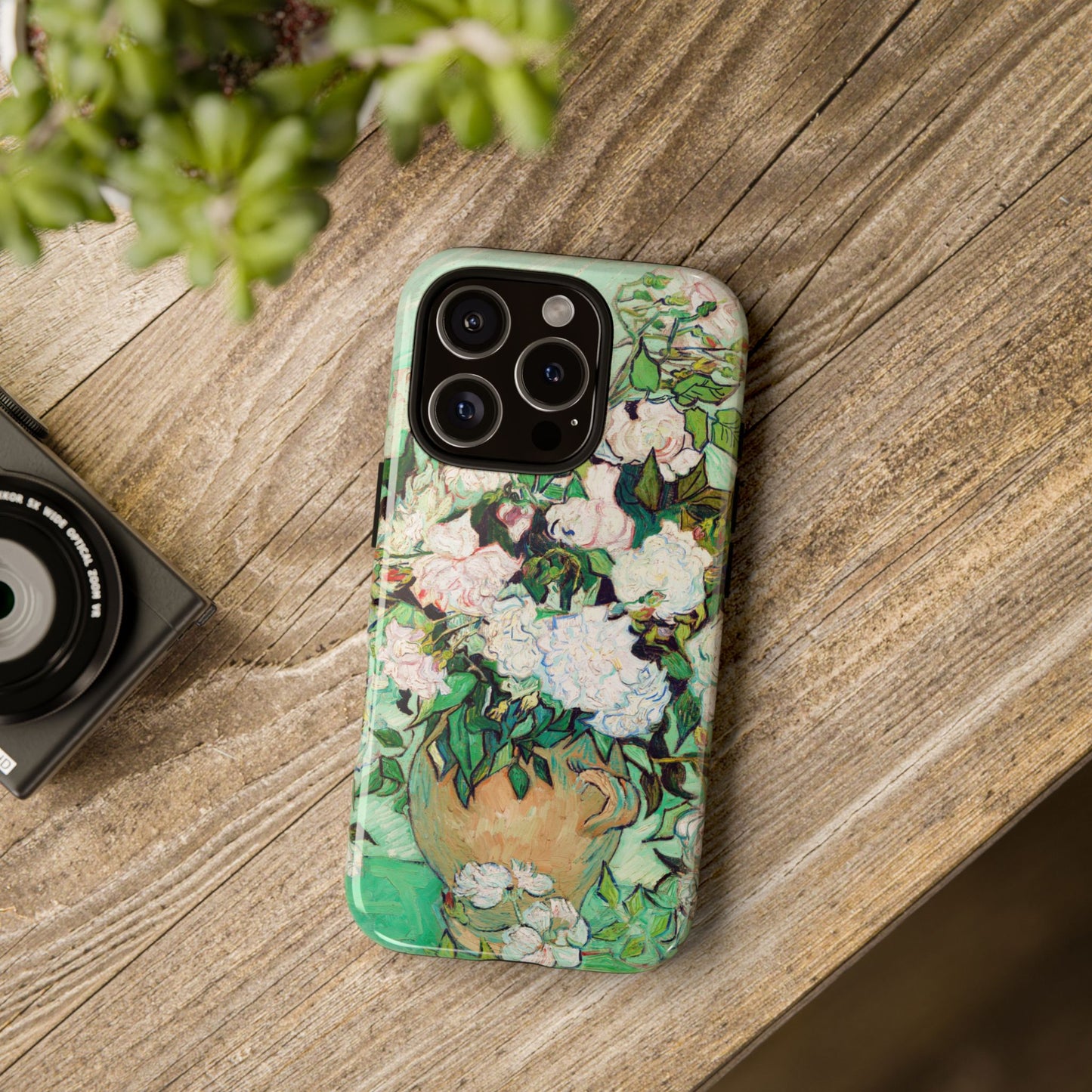 Van Gogh Flower Vase Phone Case - iPhone, Samsung & Pixel Cover - Artistic Painting Case