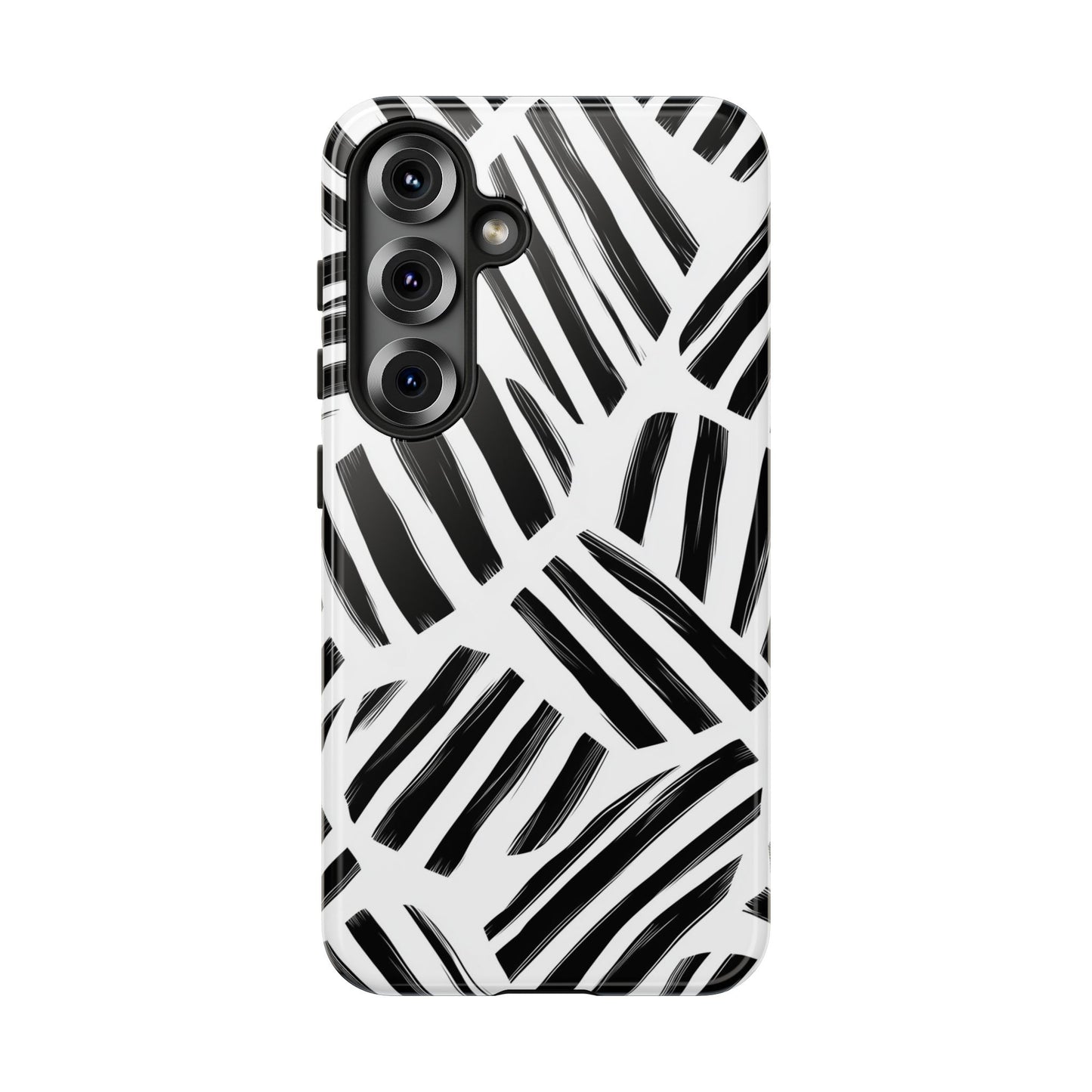 Sleek Noir Striped Phone Case for iPhone, google Pixel & Samsung