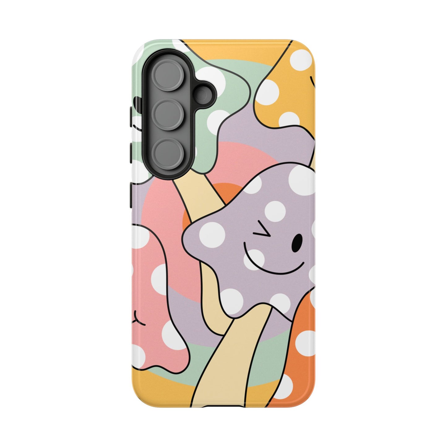 Retro Smiley Mushroom Phone Case β Cute 70s Aesthetic for iPhone, Samsung & Google Pixel