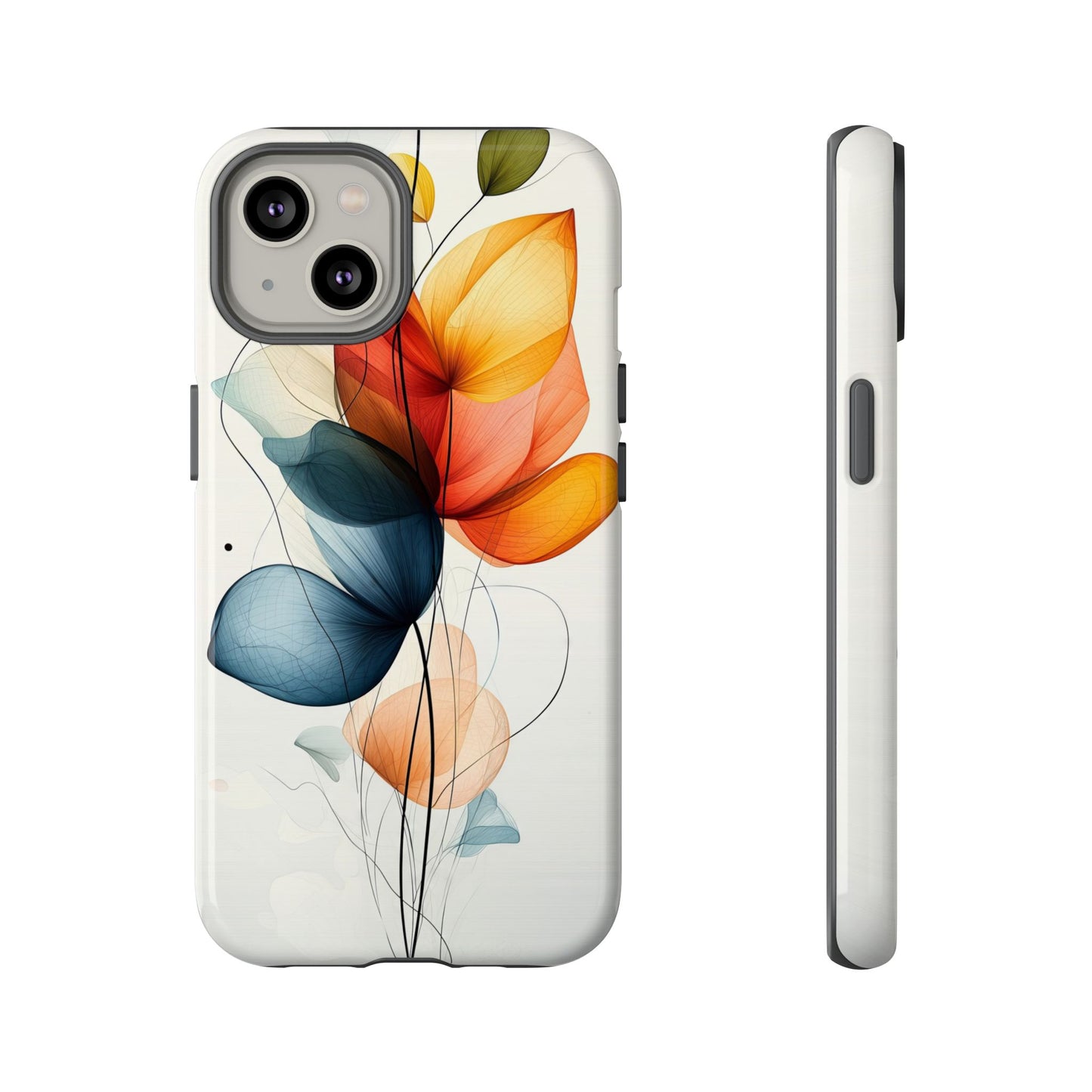Whispering Petals – Elegant Floral Art Case for iPhone, Pixel & Samsung