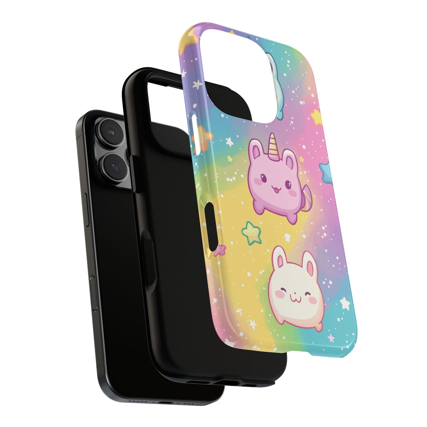 Pastel Unicorn Bunny Anime Phone Case for iPhone, Samsung, Google Pixel