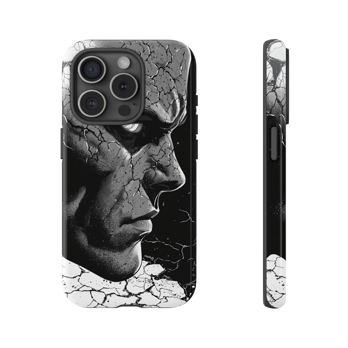 Shattered Reflections of a Symbiotic Soul: The Rise of a Dark Anti-Hero Phone Case for iPhone, Samsung & Pixel