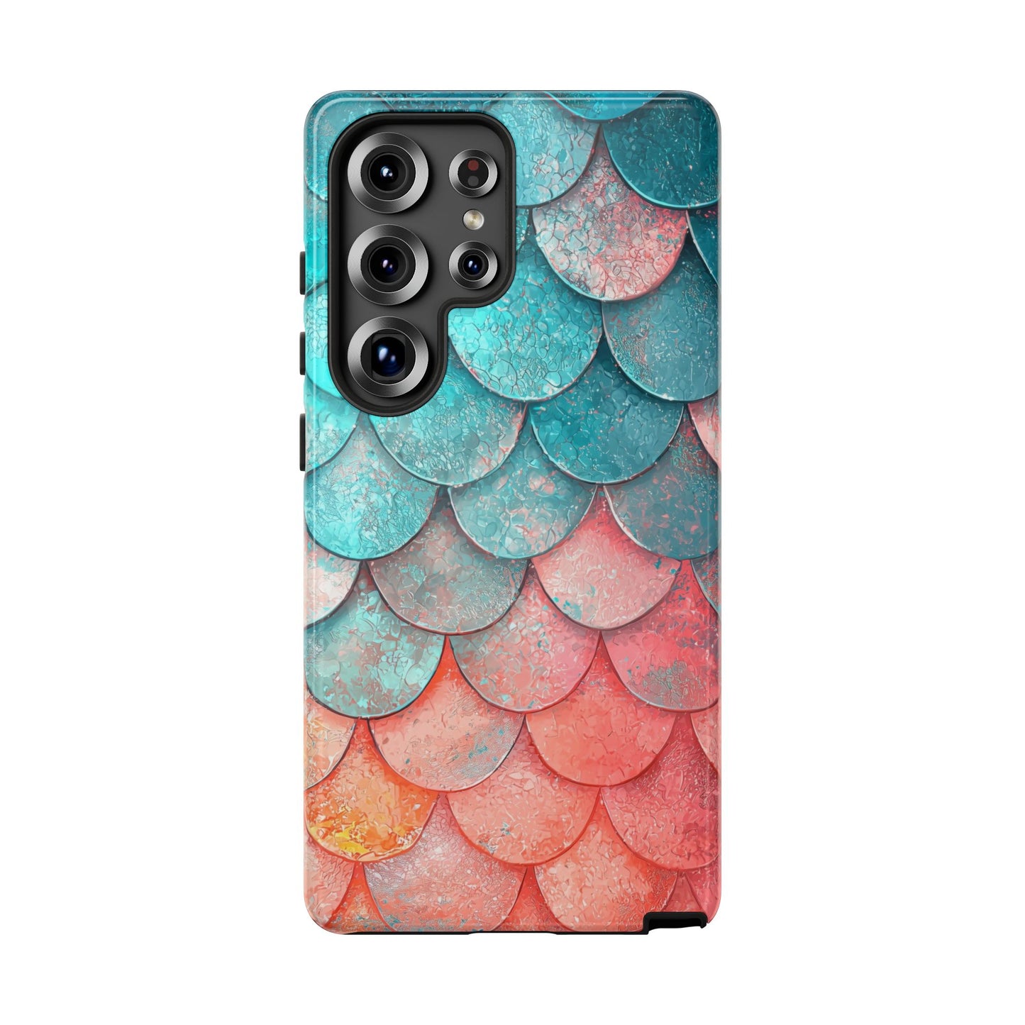 Serene Waves – Colorful Fish Scale Phone Case for iPhone, Pixel & Samsung