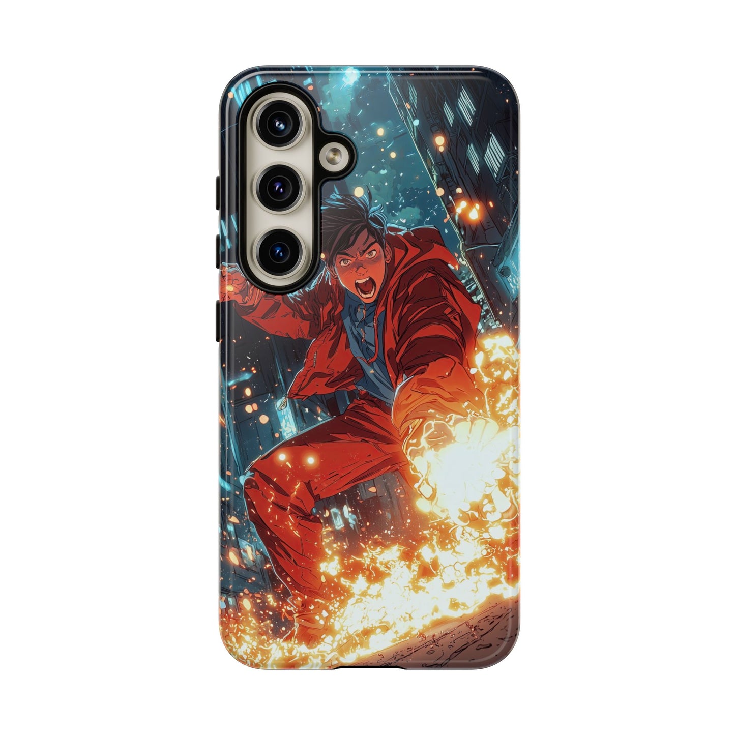 Urban Firestarter | Neon Blaze Hero Phone Case for iPhone, Samsung & Pixel