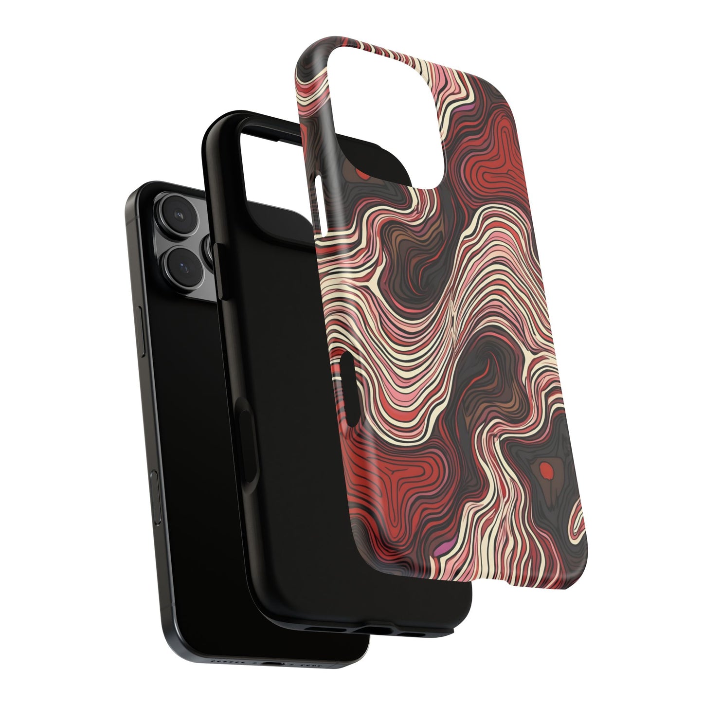 Abstract wavy illusion with swirling lines | Pattern Design
