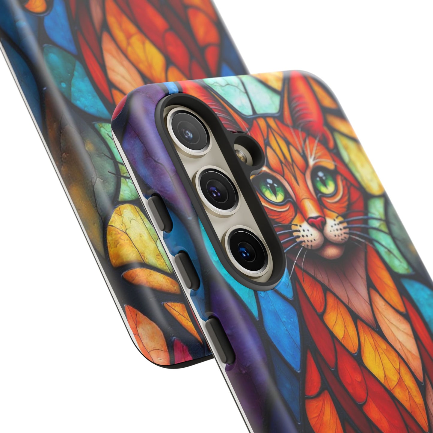 Geometric Cat: Colorful Abstract Portrait