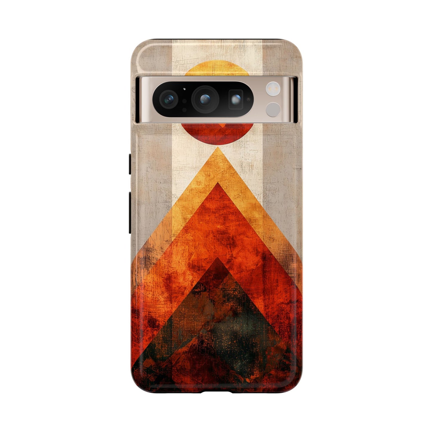 Boho Sun & Peaks Geometric Phone Case for iPhone, Pixel & Samsung
