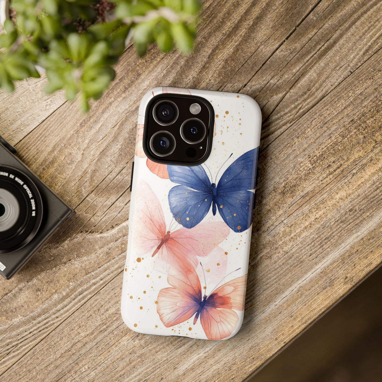 Papillon Glow" – Watercolor Butterfly Case for iPhone, google Pixel & Samsung