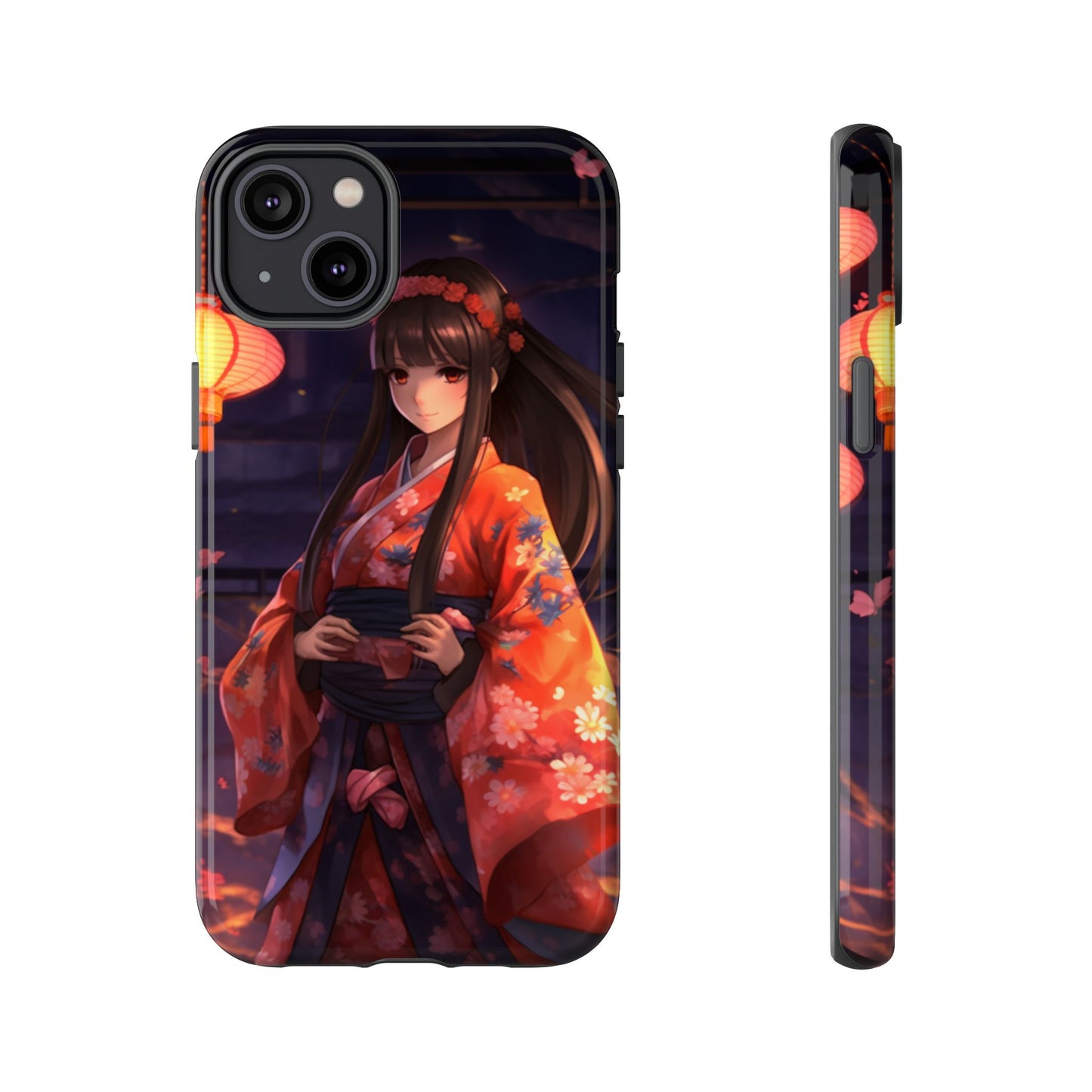 Anime Girl Phone Case - Cute Aesthetic Cover for iPhone, Samsung & Google Pixel, Girly Phone Case, Kawaii Phone Case, Anime Lover Gift