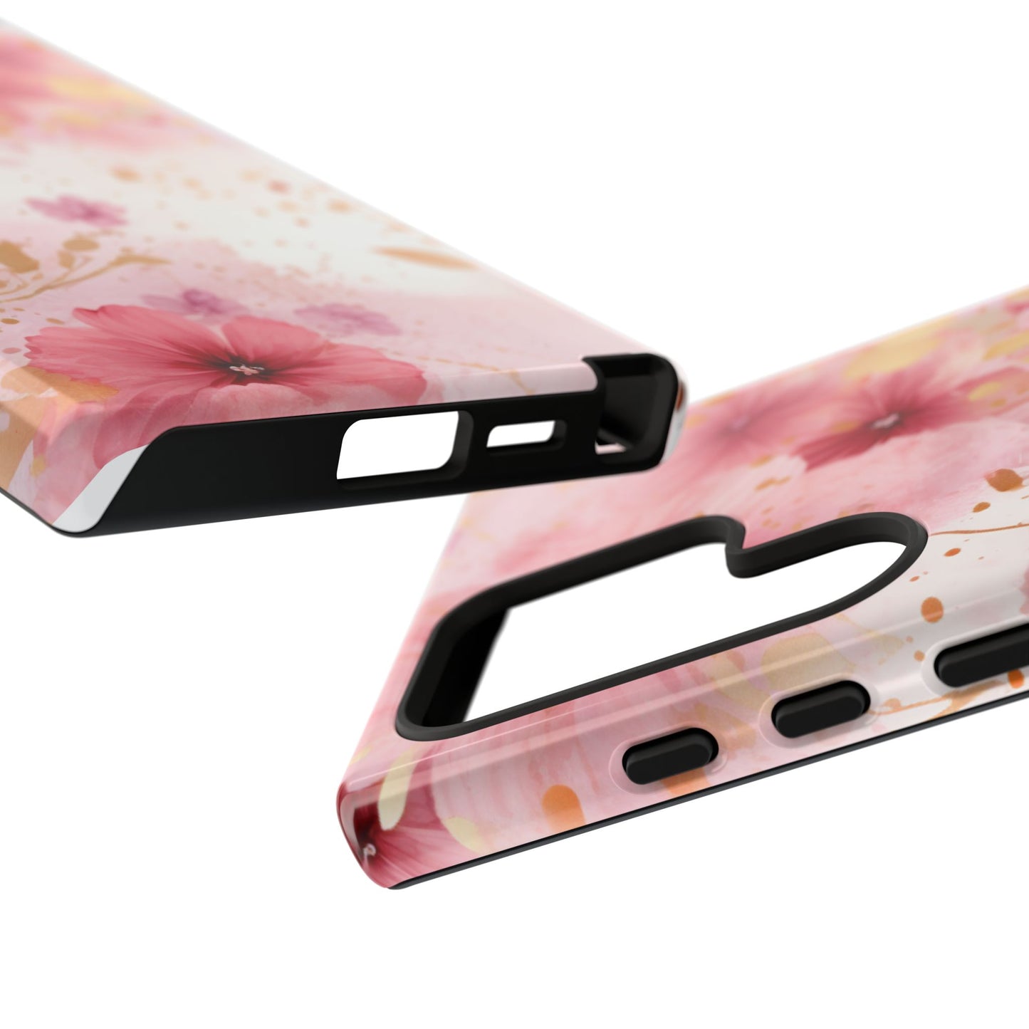 Blush Elegance Floral Mobile Case