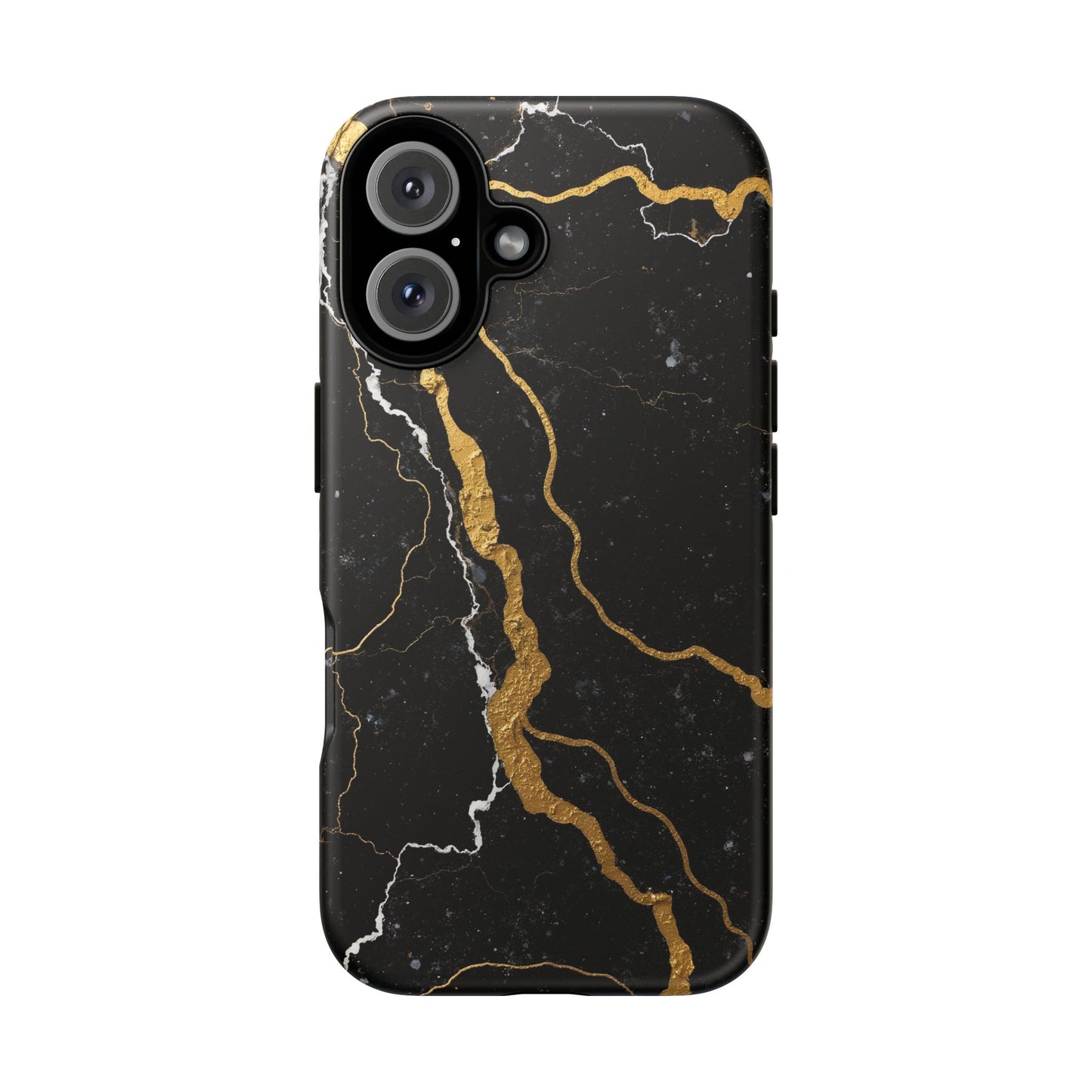 Black & Gold Marble Design Illustration Design Phone Case