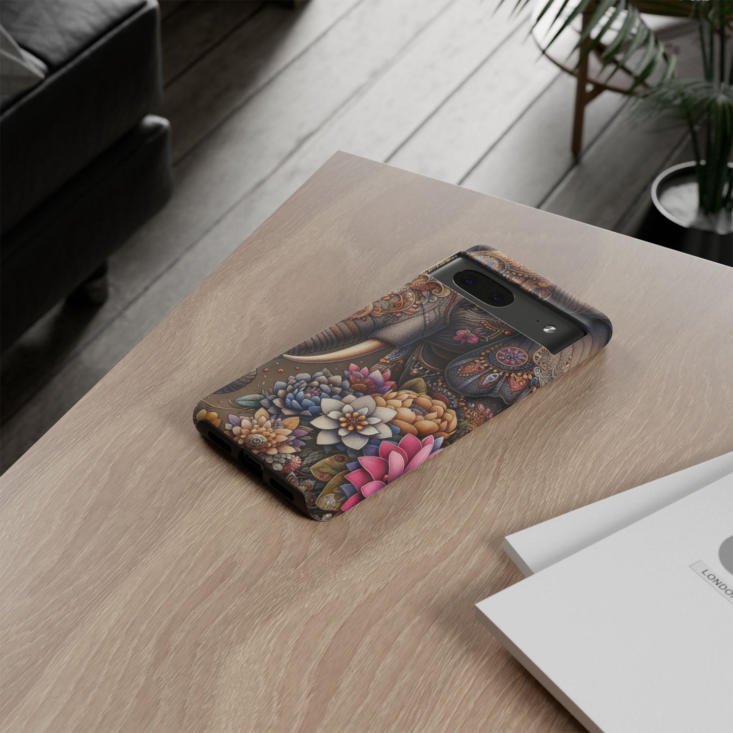 Royal Ornate Elephant Mobile Cover – Luxurious Bohemian Art