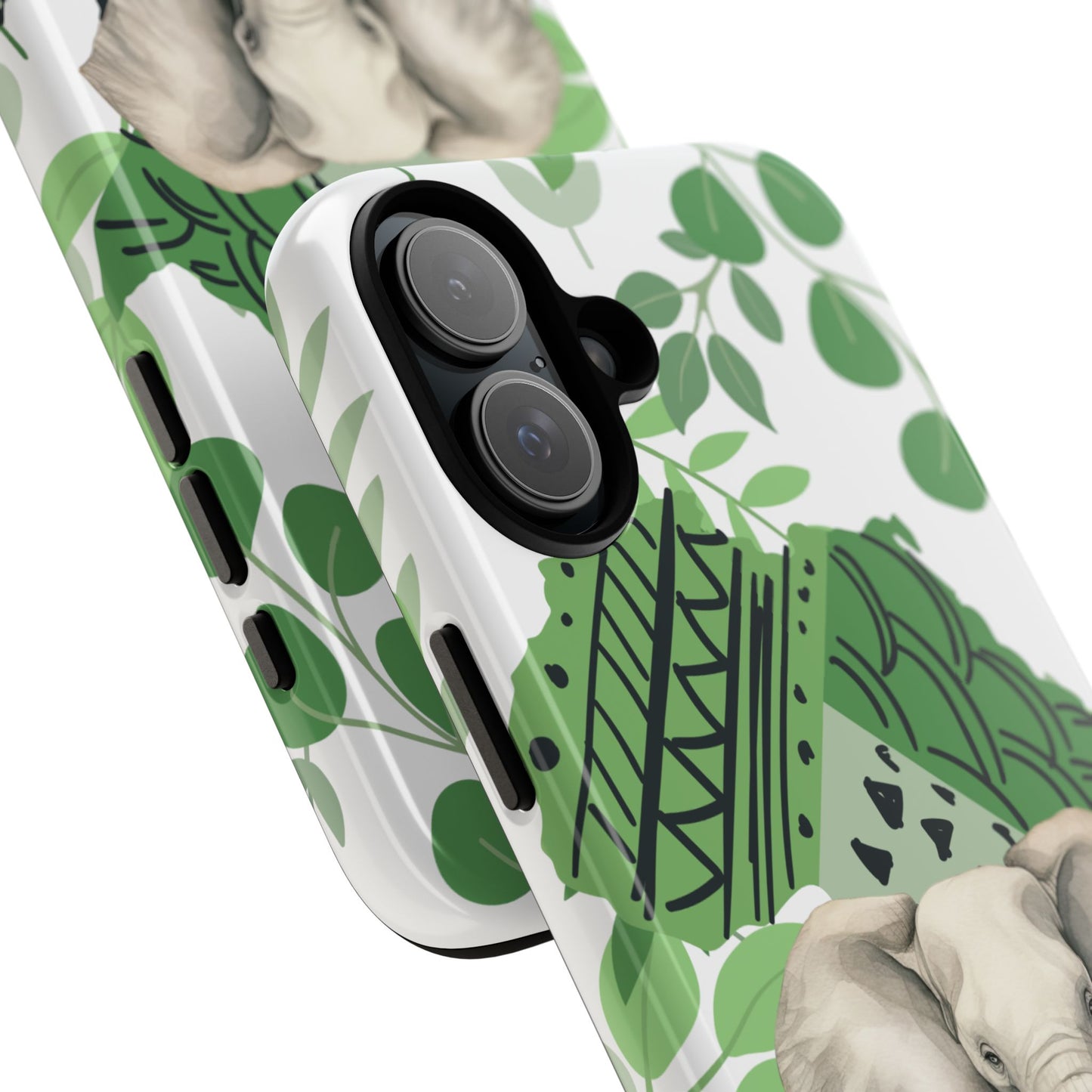 Tropical Elephant Mobile Cover – Nature-Inspired Boho Art
