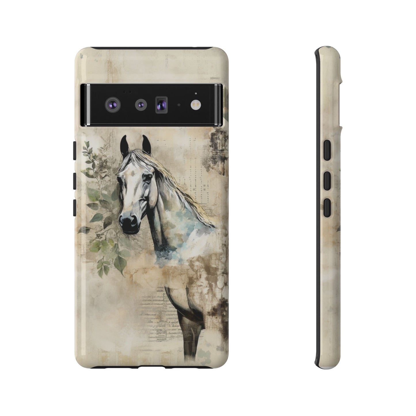 Watercolor Horse Print Phone Case - iPhone, Samsung & Google Pixel Cover - Artistic Equestrian Phone Case, Animal Lover Gift