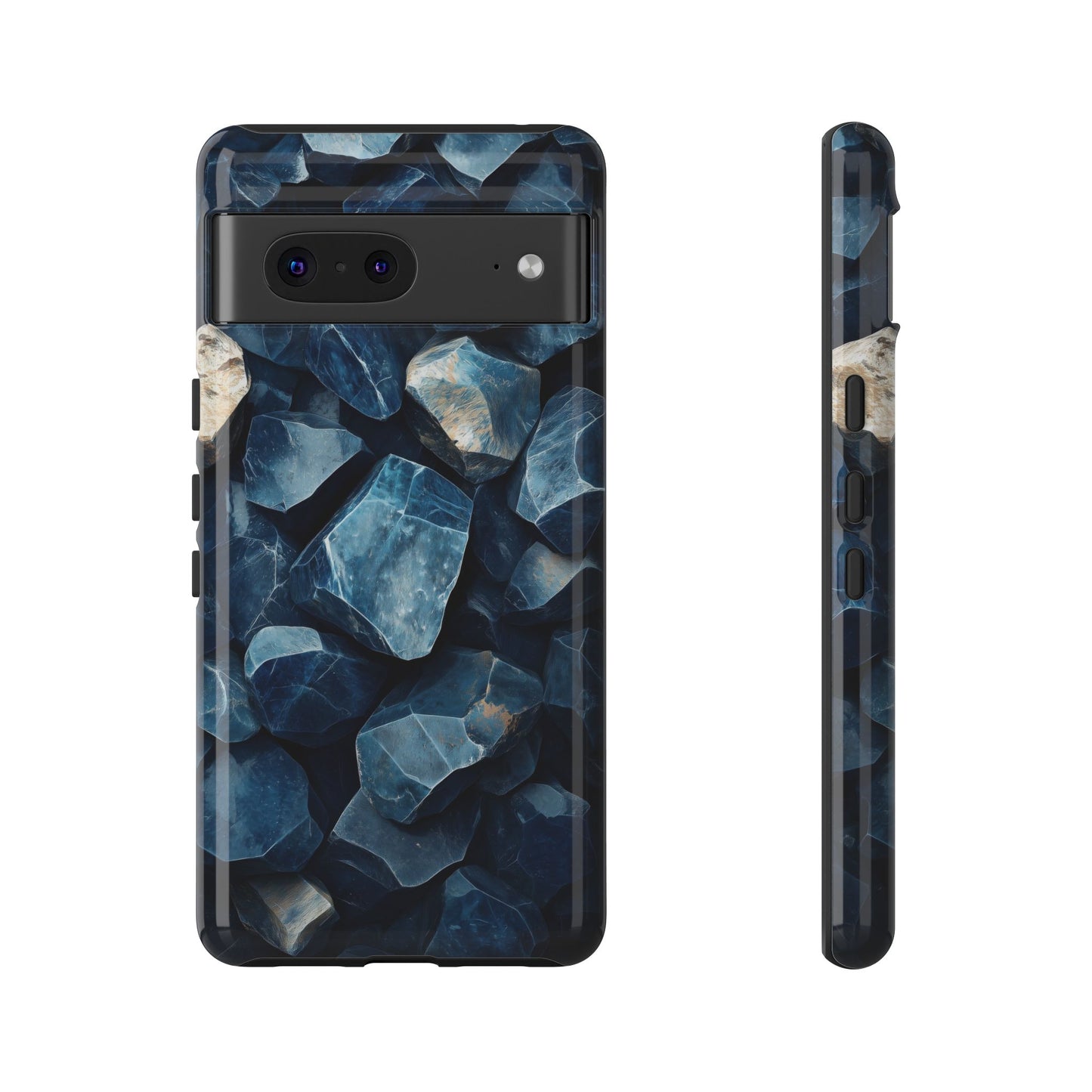 Mystic Blue Crystals Print Phone Case for iPhone, Google Pixel, Samsung
