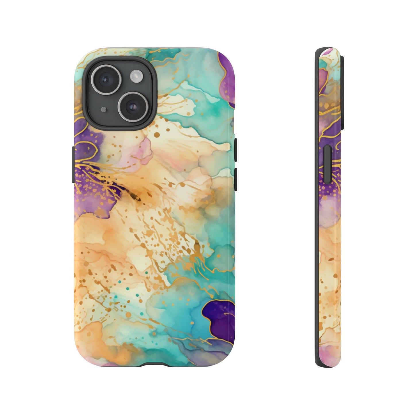 Golden Aura Abstract Watercolor Mobile Case