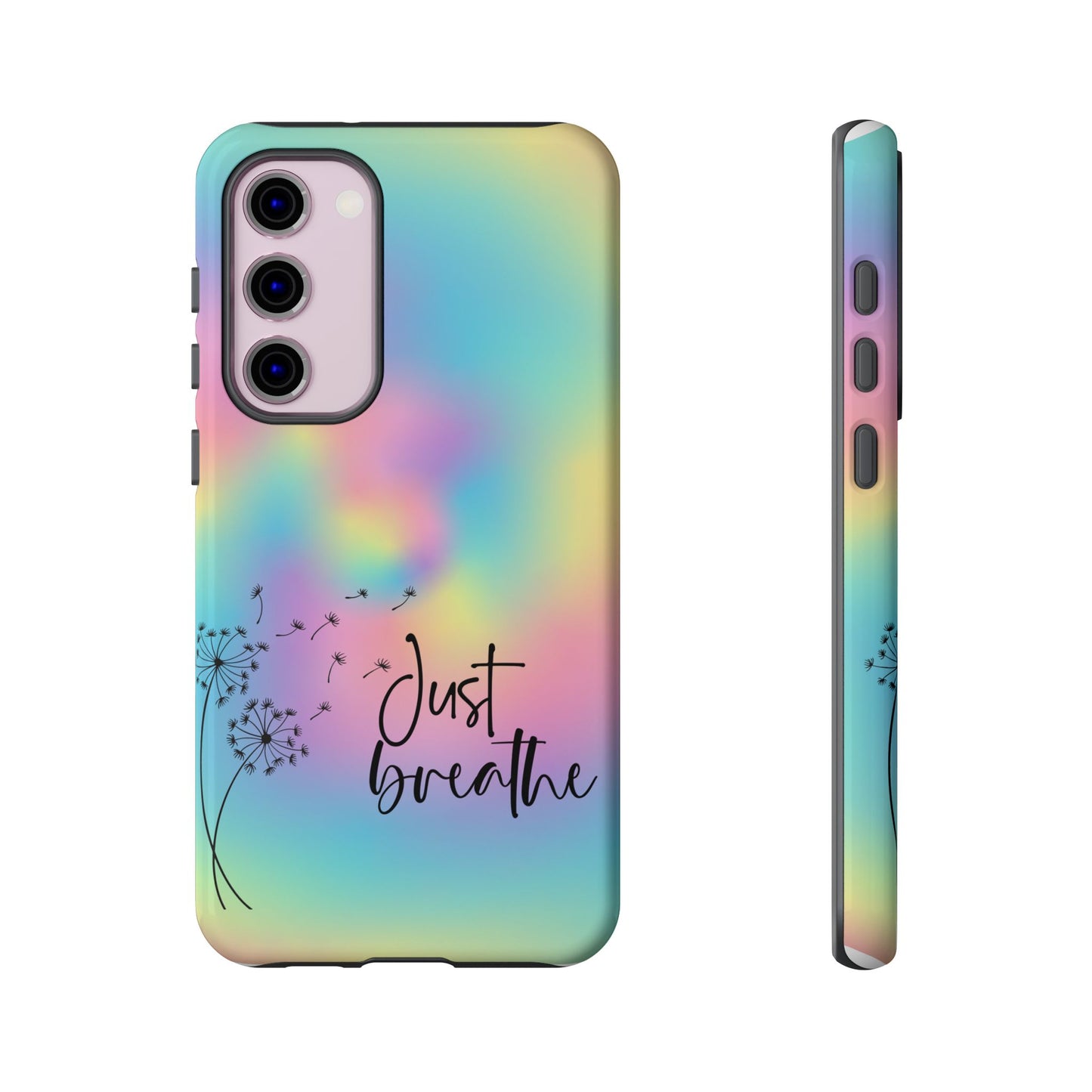 Just Breathe Phone Case - Aesthetic Minimalist Cover for iPhone, Samsung & Google Pixel