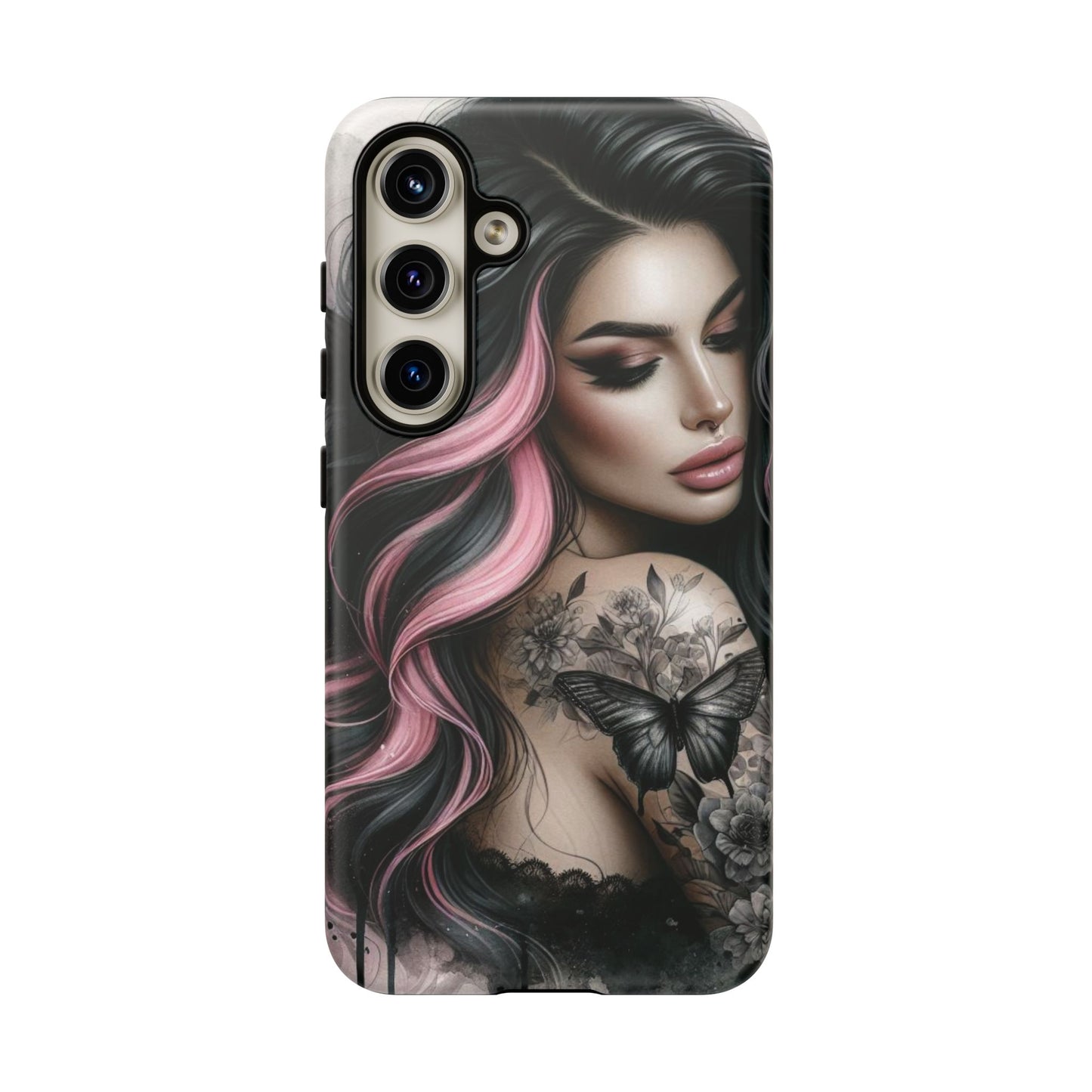 Butterfly Noir – Gothic Beauty & Inked Elegance Mobile Cover