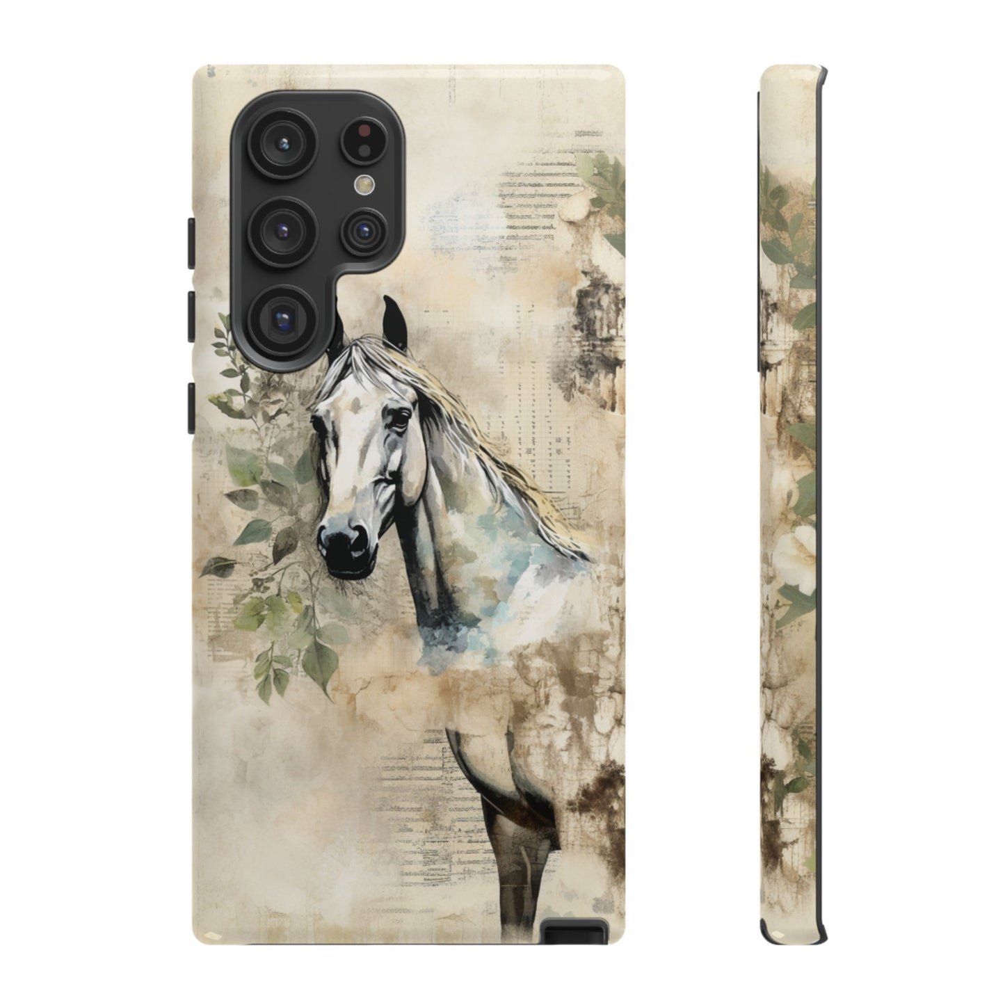 Watercolor Horse Print Phone Case - iPhone, Samsung & Google Pixel Cover - Artistic Equestrian Phone Case, Animal Lover Gift