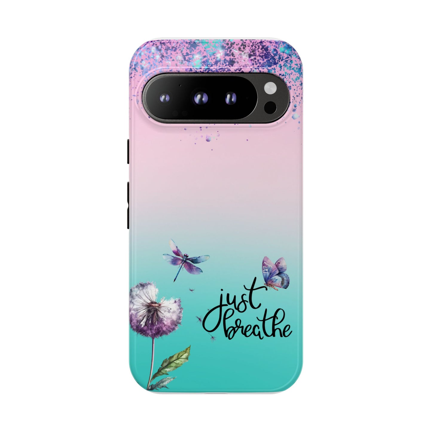 Just Breathe Phone Case - Aesthetic Minimalist Cover for iPhone, Samsung & Google Pixel
