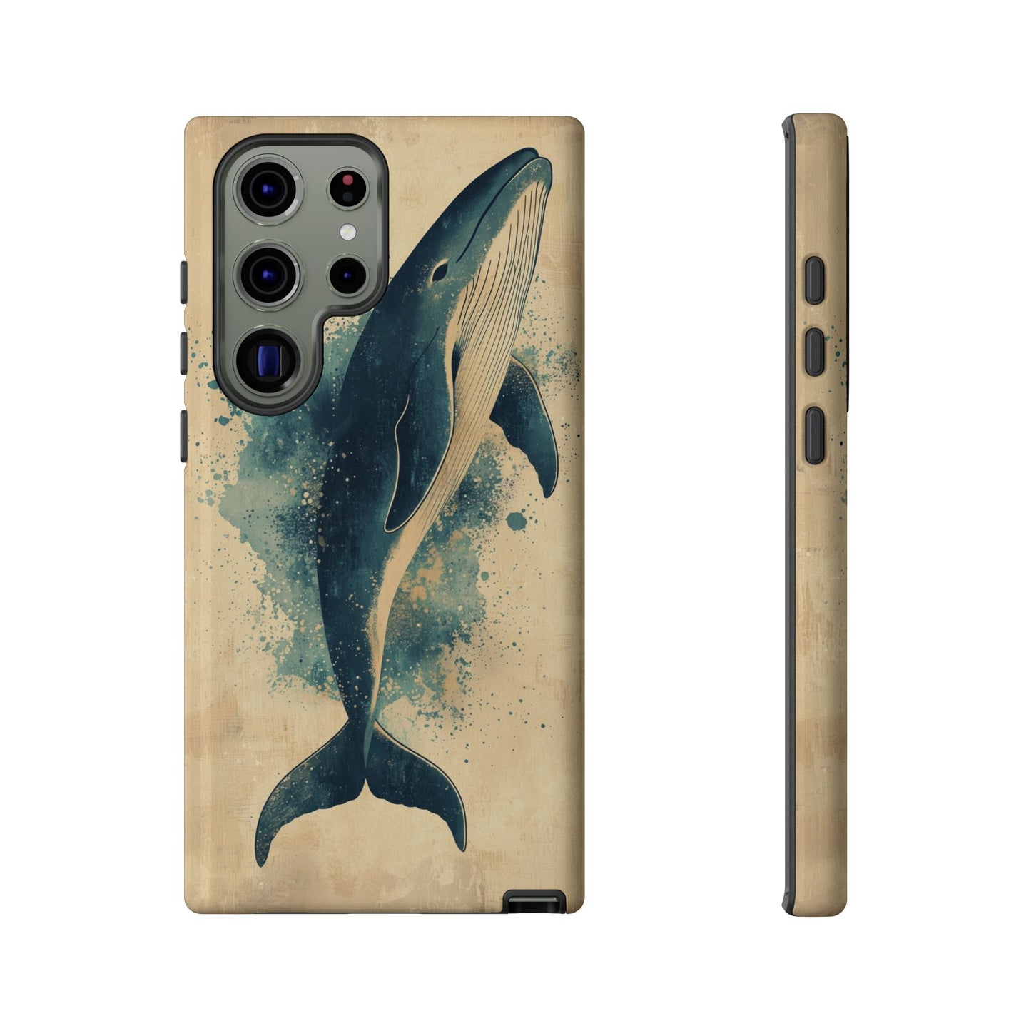 Ocean Majesty: Watercolor Whale Case for iPhone, Samsung & Pixel