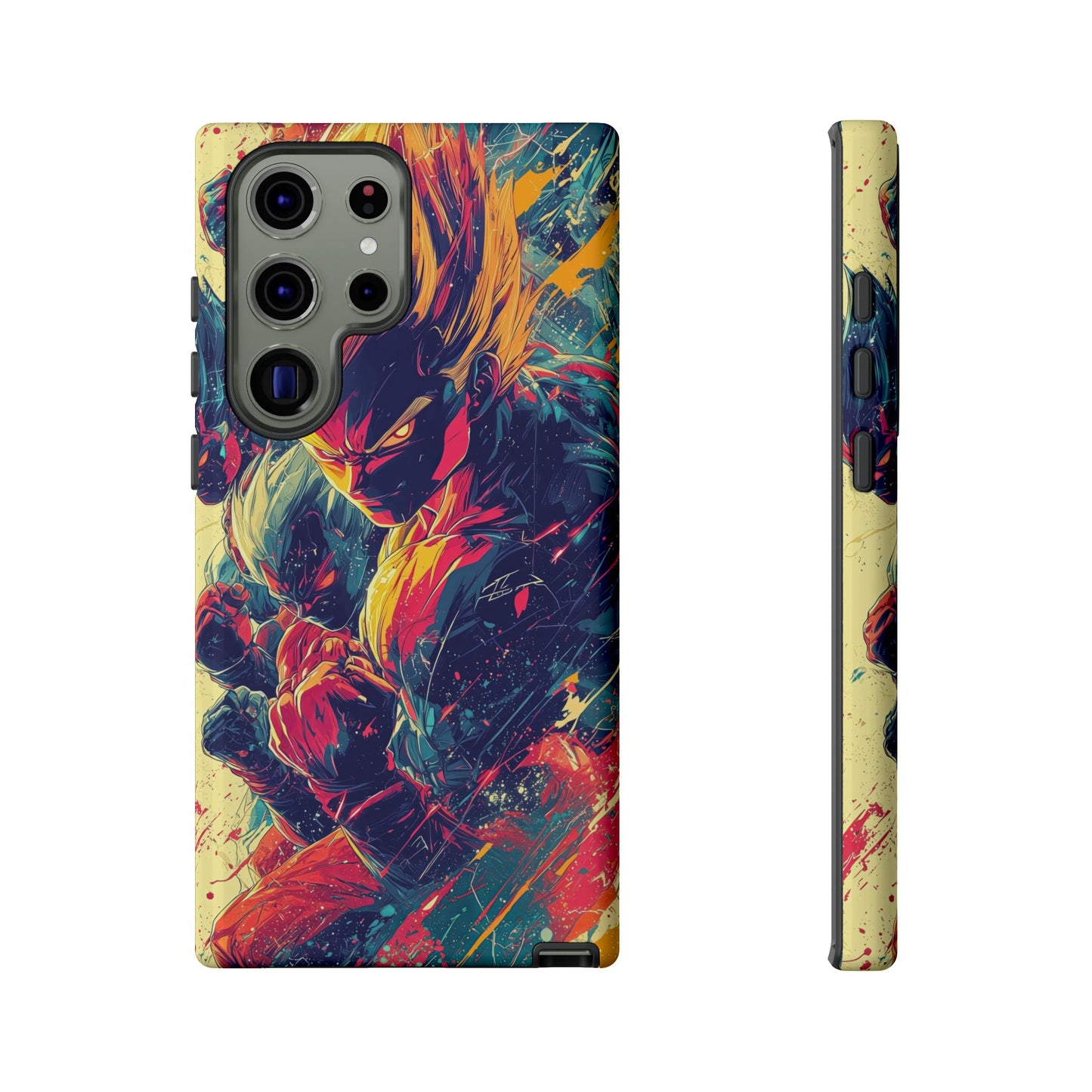 Saiyan Fury | Anime Warrior Power Surge | Comic Style Dragon Battle Phone Case for iPhone, Samsung & Pixel