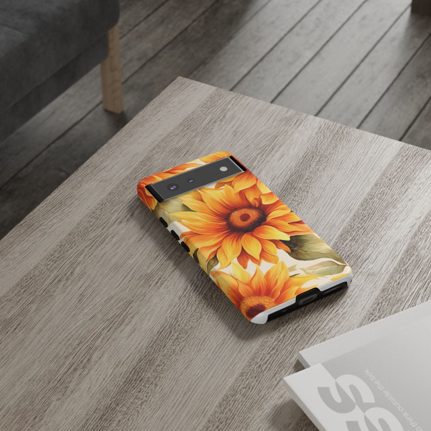Golden Sunflower Glow Mobile Case – Radiant & Elegant