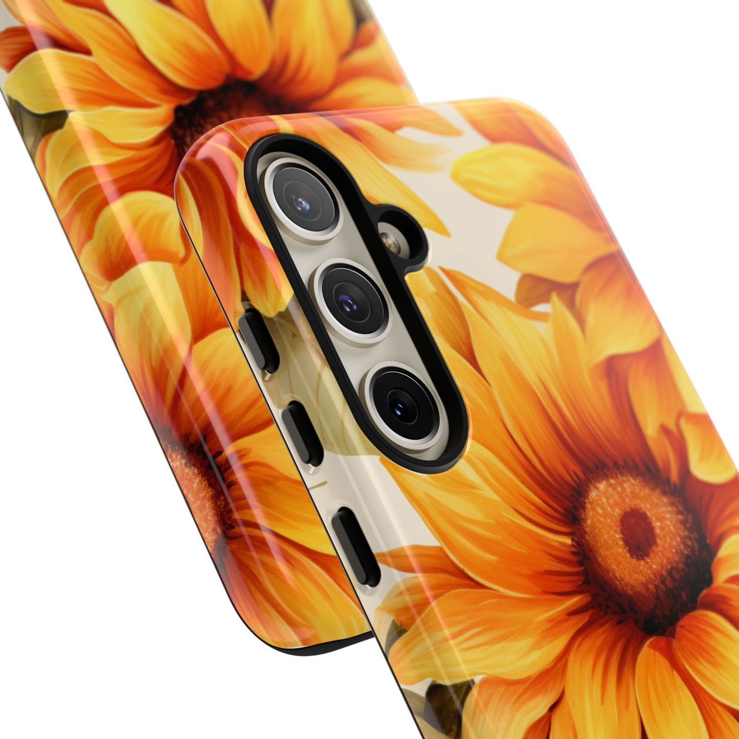 Golden Sunflower Glow Mobile Case – Radiant & Elegant