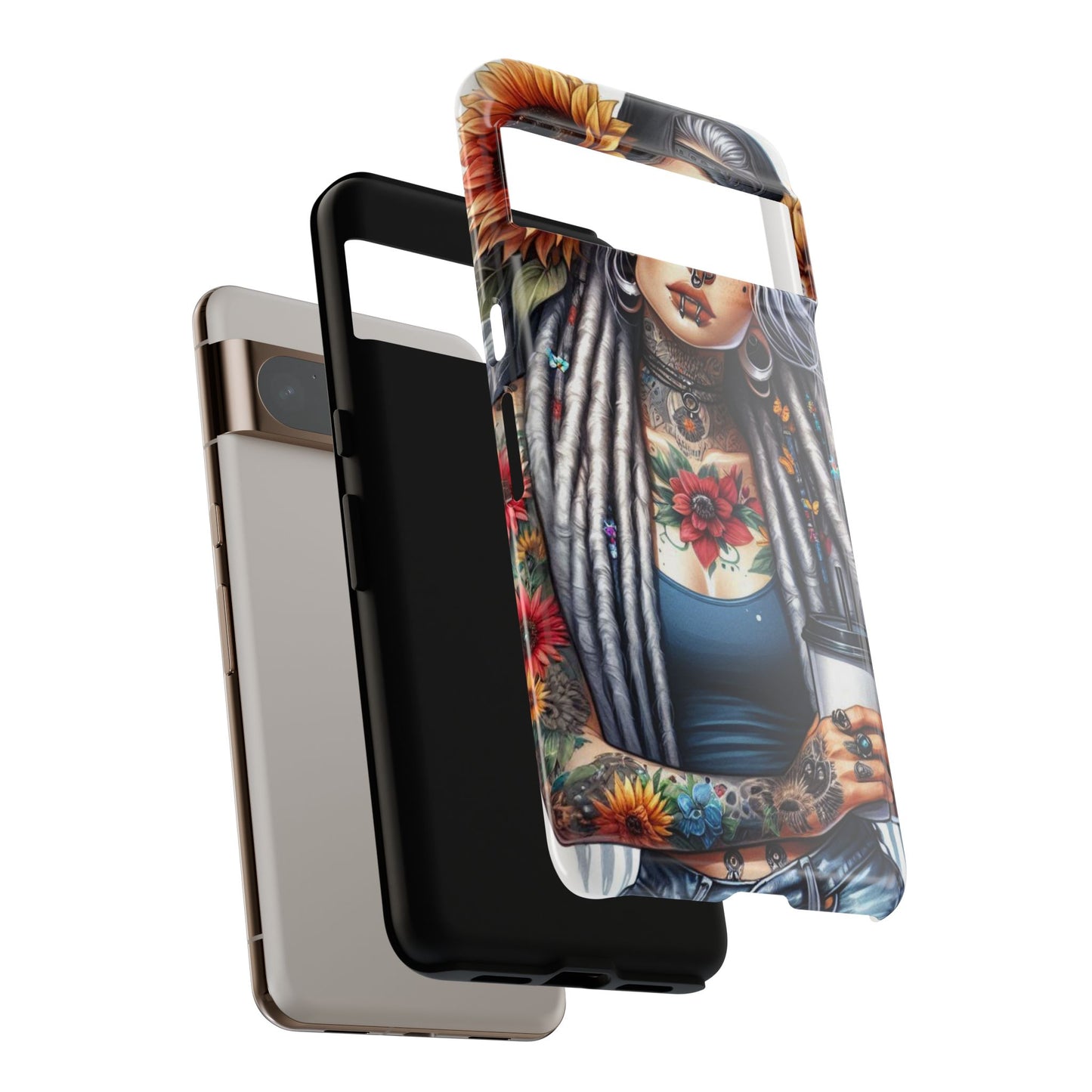 Sunflower Queen – Boho Rebel Tattoo Mobile Cover