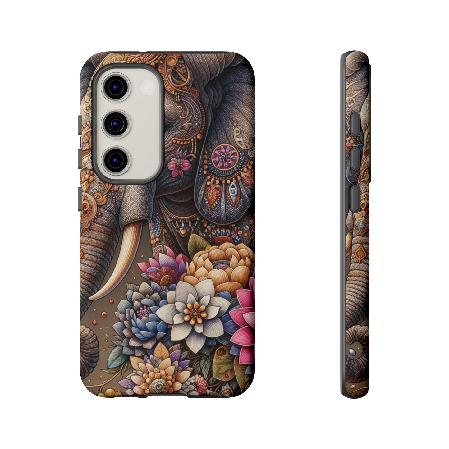 Royal Ornate Elephant Mobile Cover – Luxurious Bohemian Art