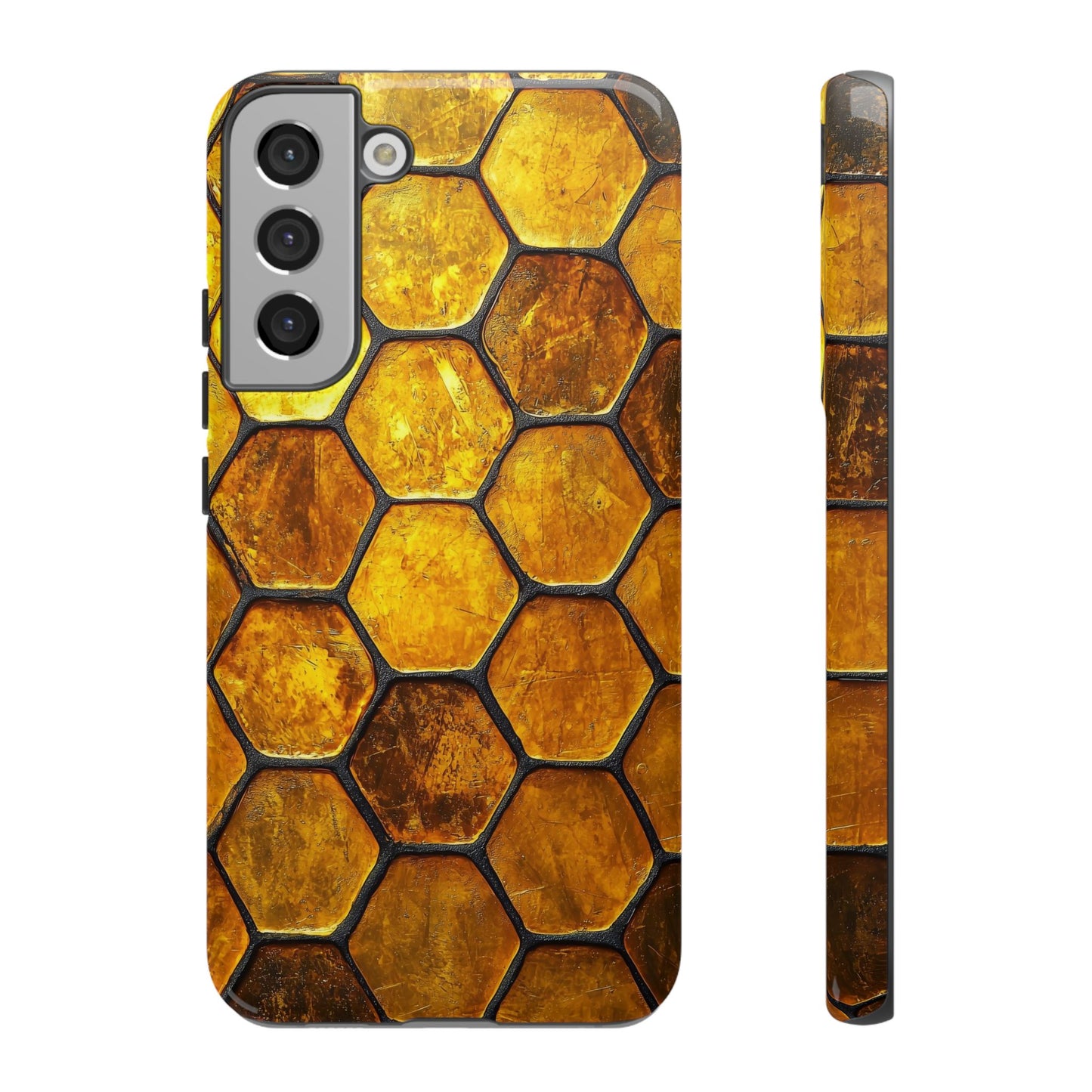 Golden Honeycomb Phone Case – iPhone, Google Pixel, Samsung