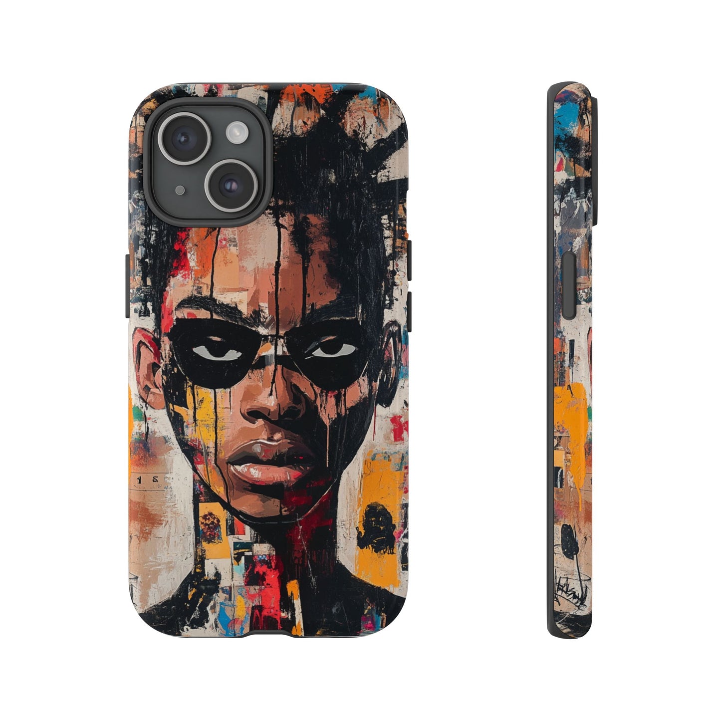 Abstract Graffiti Phone Case – Basquiat Art Inspired - iPhone, Samsung & Google Pixel Cover - Artistic Painting Case, Art Lover Gift