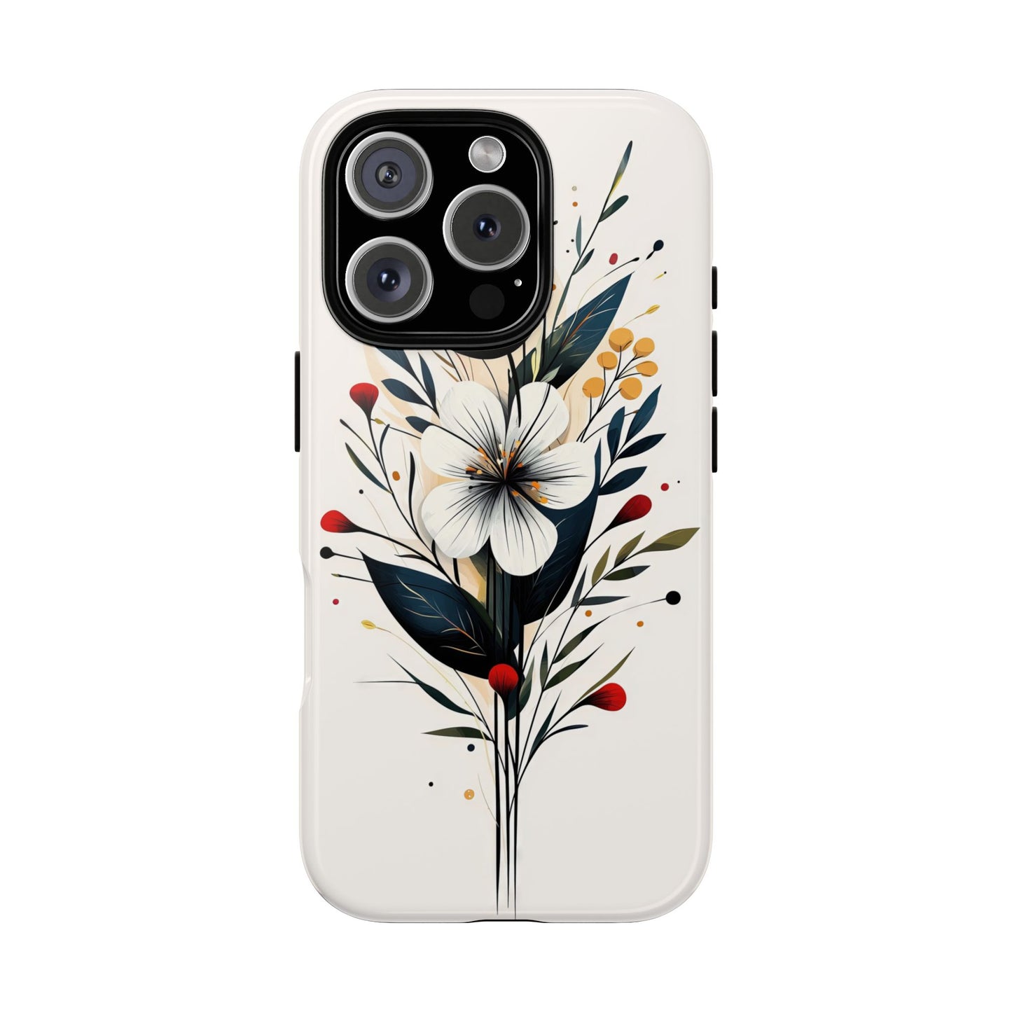 Wild Bloom – Minimal Floral Phone Case for iPhone, Pixel & Samsu