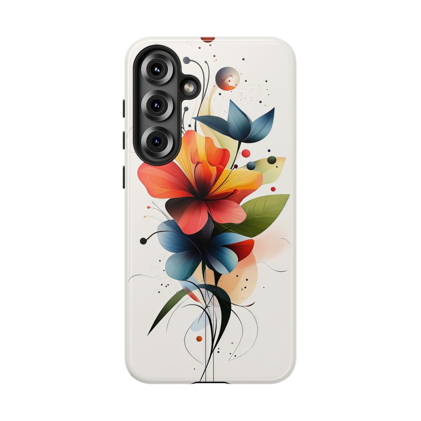 Vibrant Bloom – Modern Floral Art Phone Case for iPhone, Pixel & Samsung