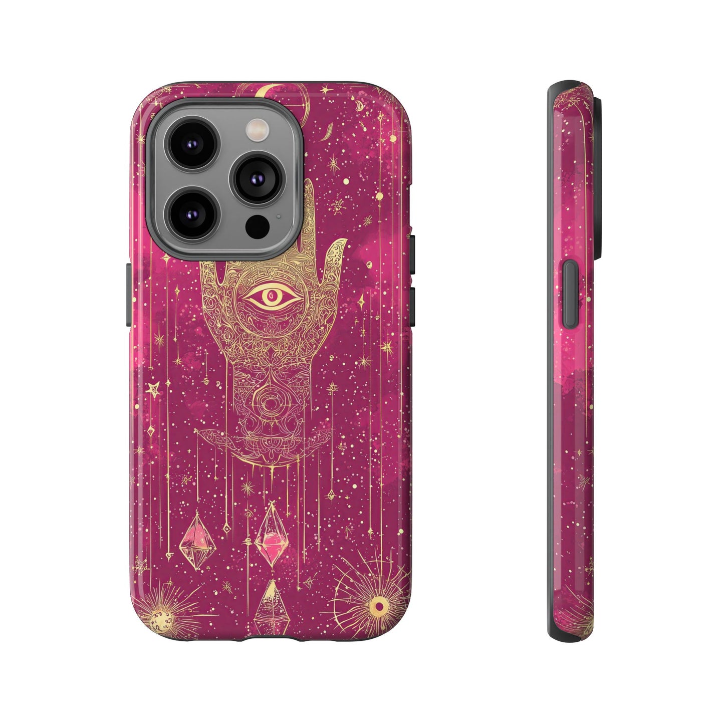 Cosmic Hamsa Boho Phone Case for iPhone, Pixel & Samsung