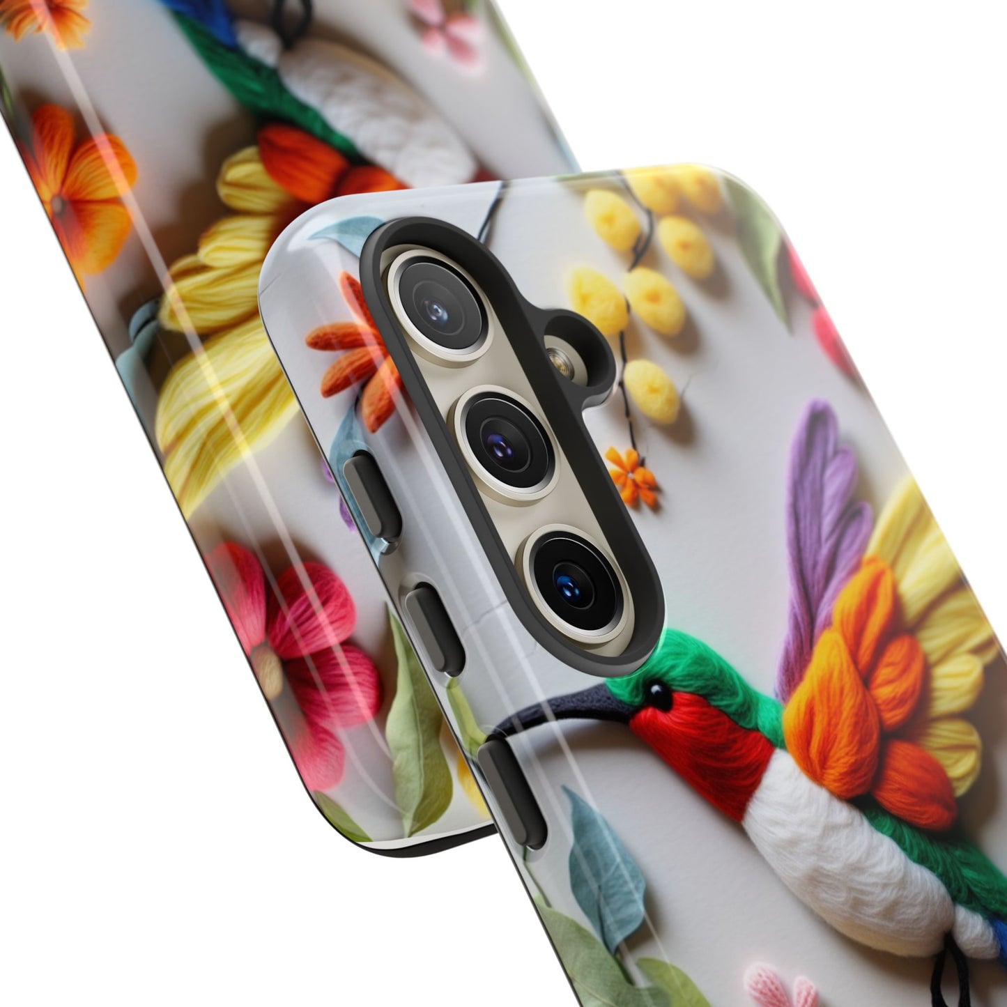 Elegant Hummingbird with Floral Mosaic Design | Nature's Artistic Vibes | iPhone 16 Pro