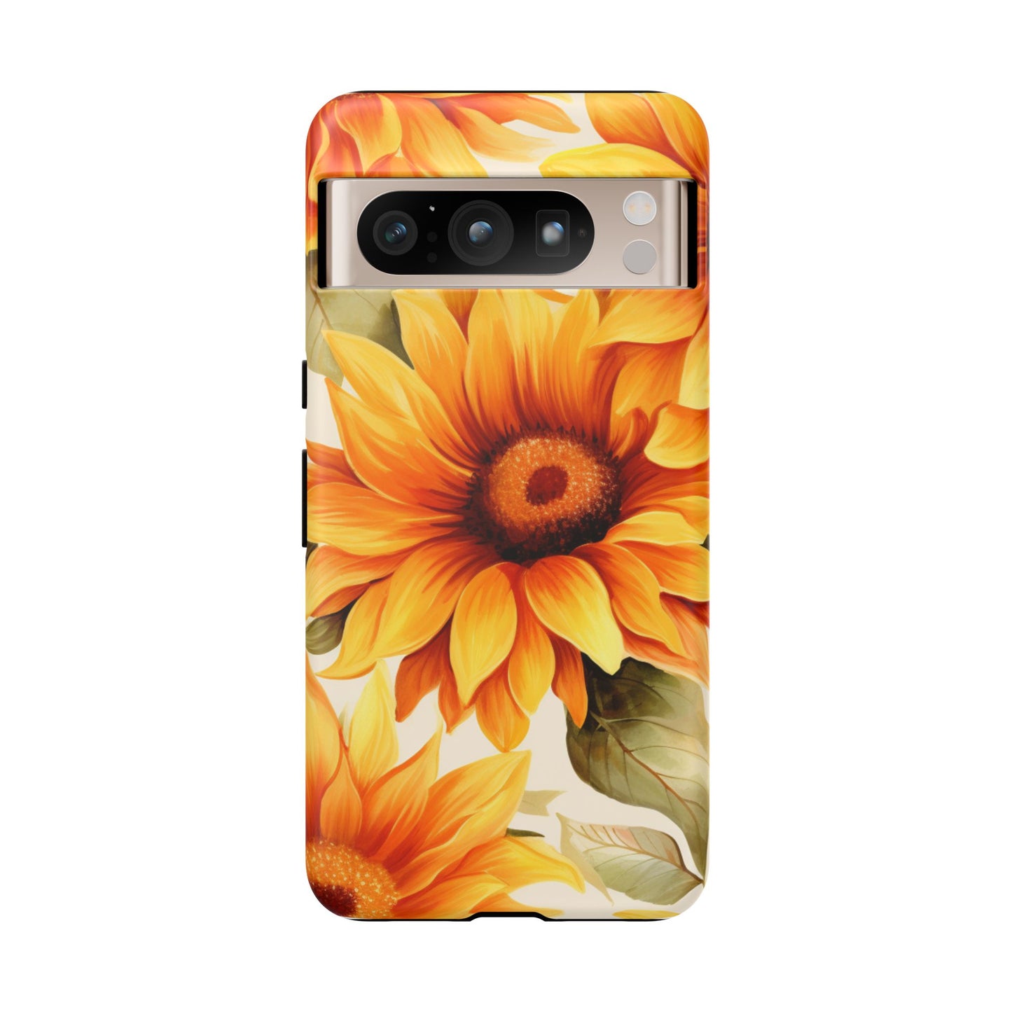 Golden Sunflower Glow Mobile Case – Radiant & Elegant