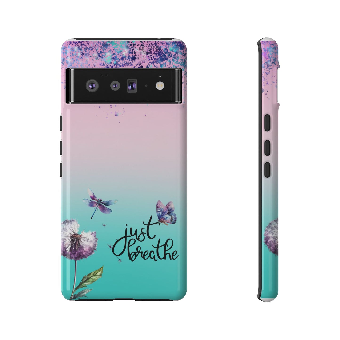 Just Breathe Phone Case - Aesthetic Minimalist Cover for iPhone, Samsung & Google Pixel