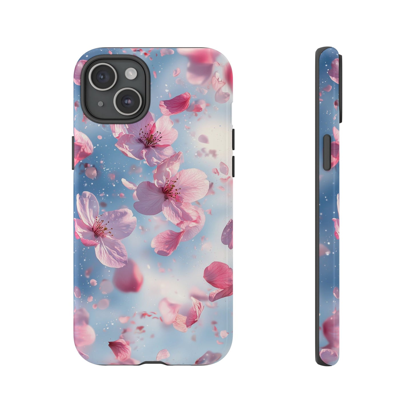 Cherry Blossom Drift Watercolor Phone Case for iPhone, google Pixel & Samsung