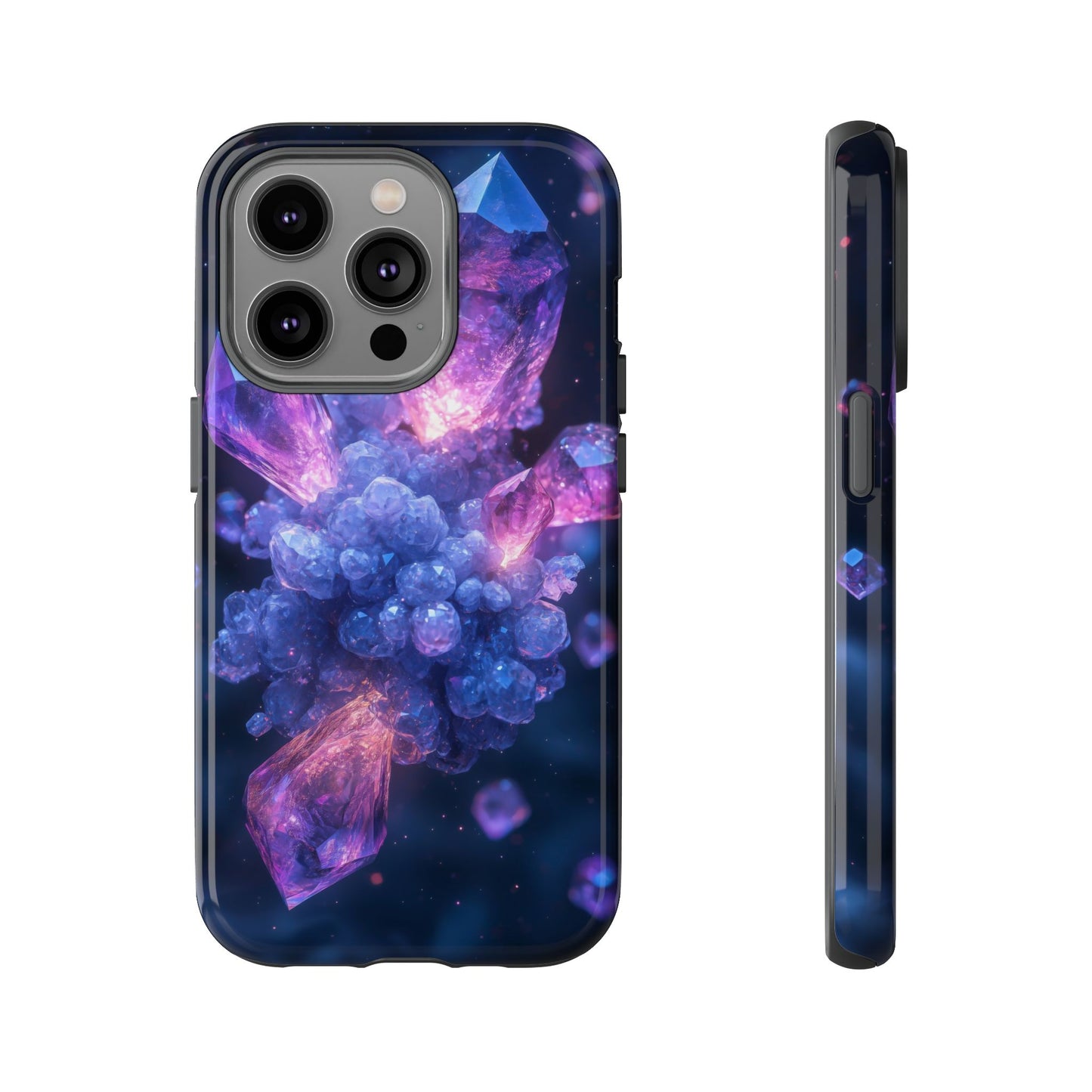 Cosmic Amethyst Crystal Phone Case for iPhone, Samsung & Google Pixel