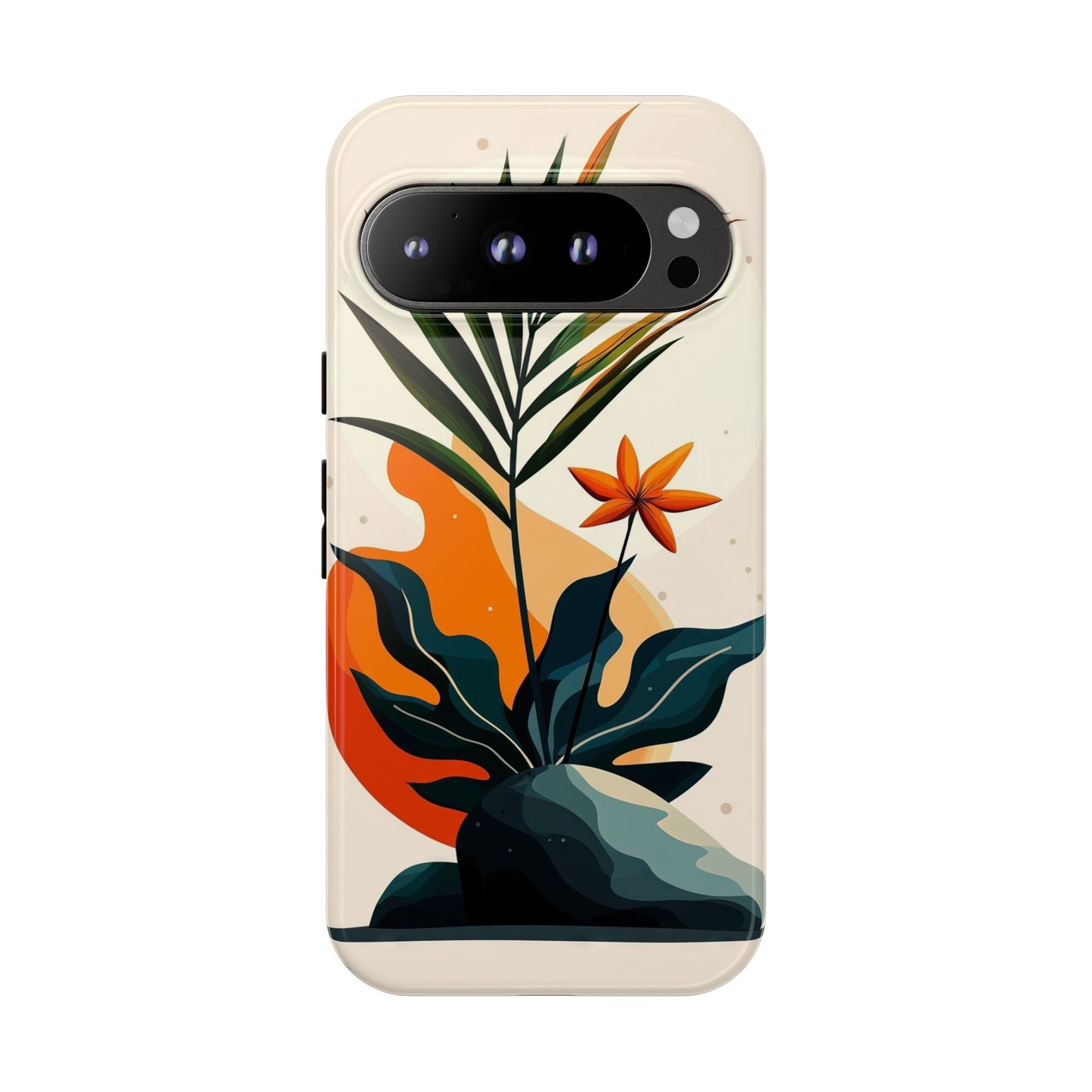 Tropical Bloom – Minimalist Nature Phone Case for iPhone, Samsung & Pixel