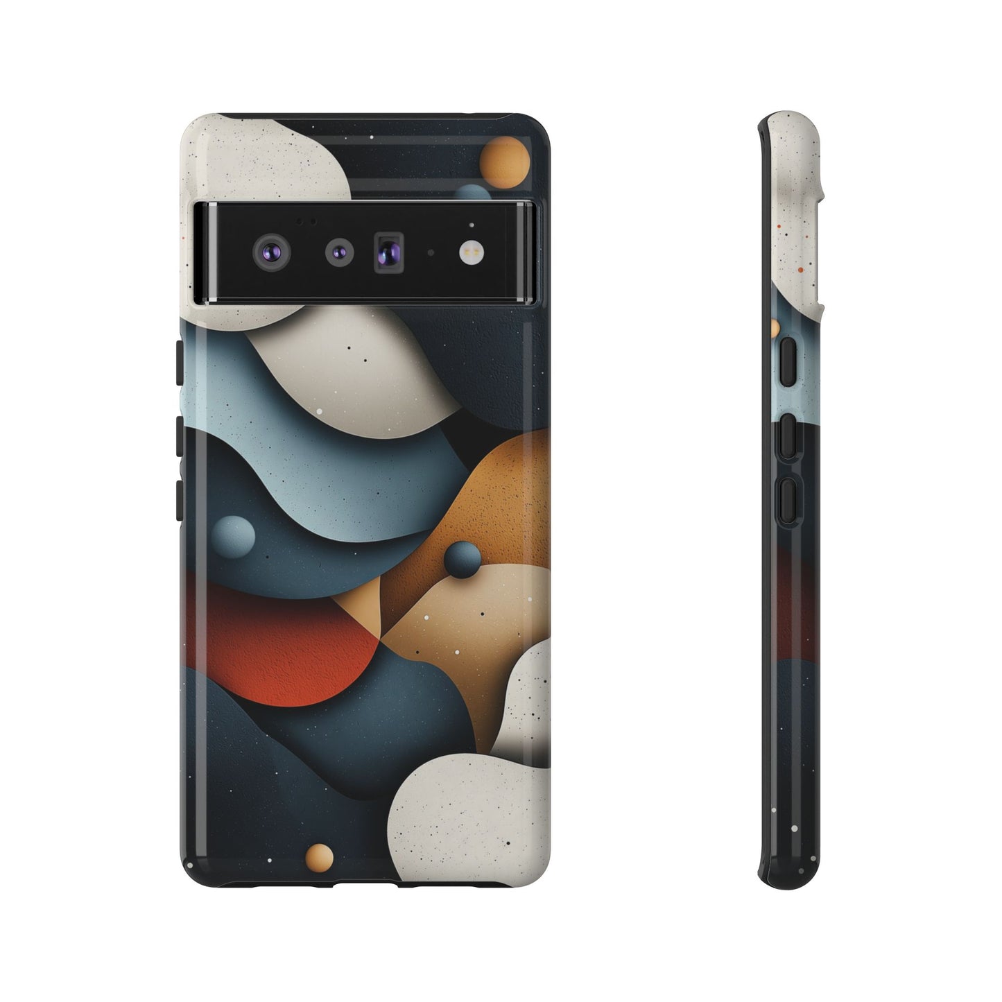 Cosmic Flow – Textured Abstract Phone Case for iPhone, Samsung & Pixel