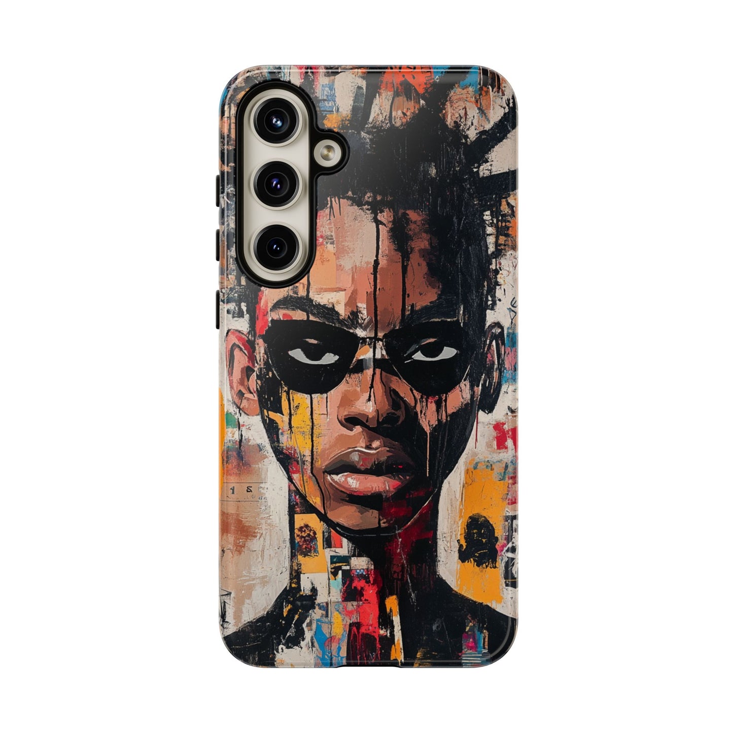 Abstract Graffiti Phone Case – Basquiat Art Inspired - iPhone, Samsung & Google Pixel Cover - Artistic Painting Case, Art Lover Gift