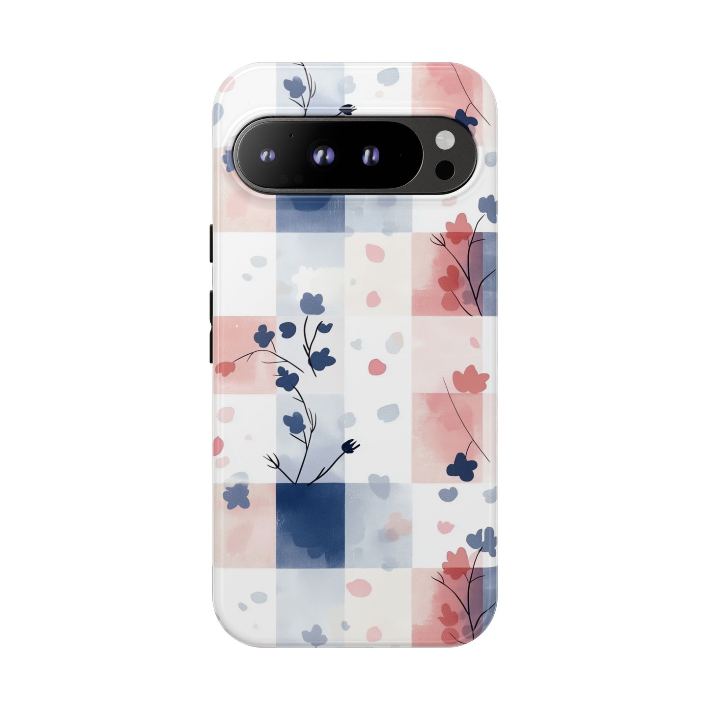 Kawaii Gingham Pastel Phone Case for iPhone, Samsung, Google Pixel