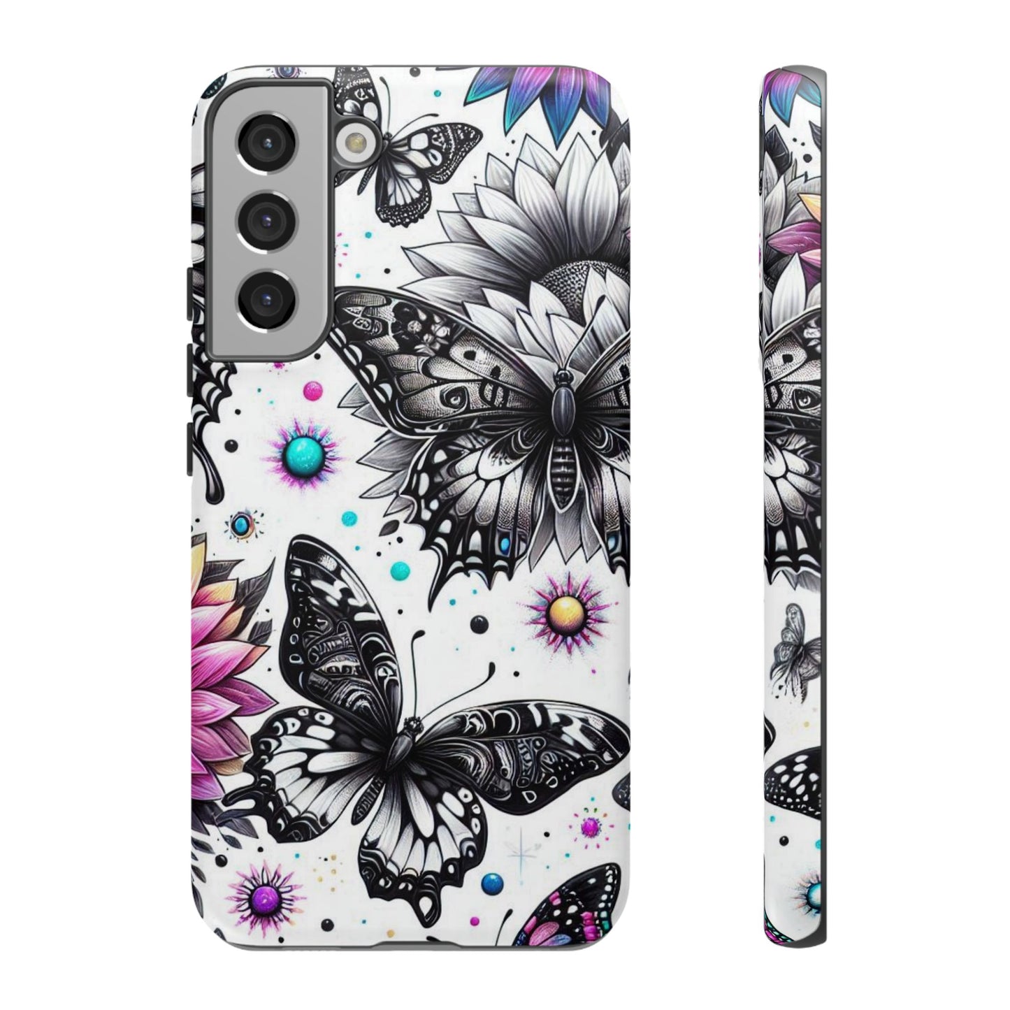 Celestial Flight – Cosmic Butterflies & Floral Magic Mobile Cover