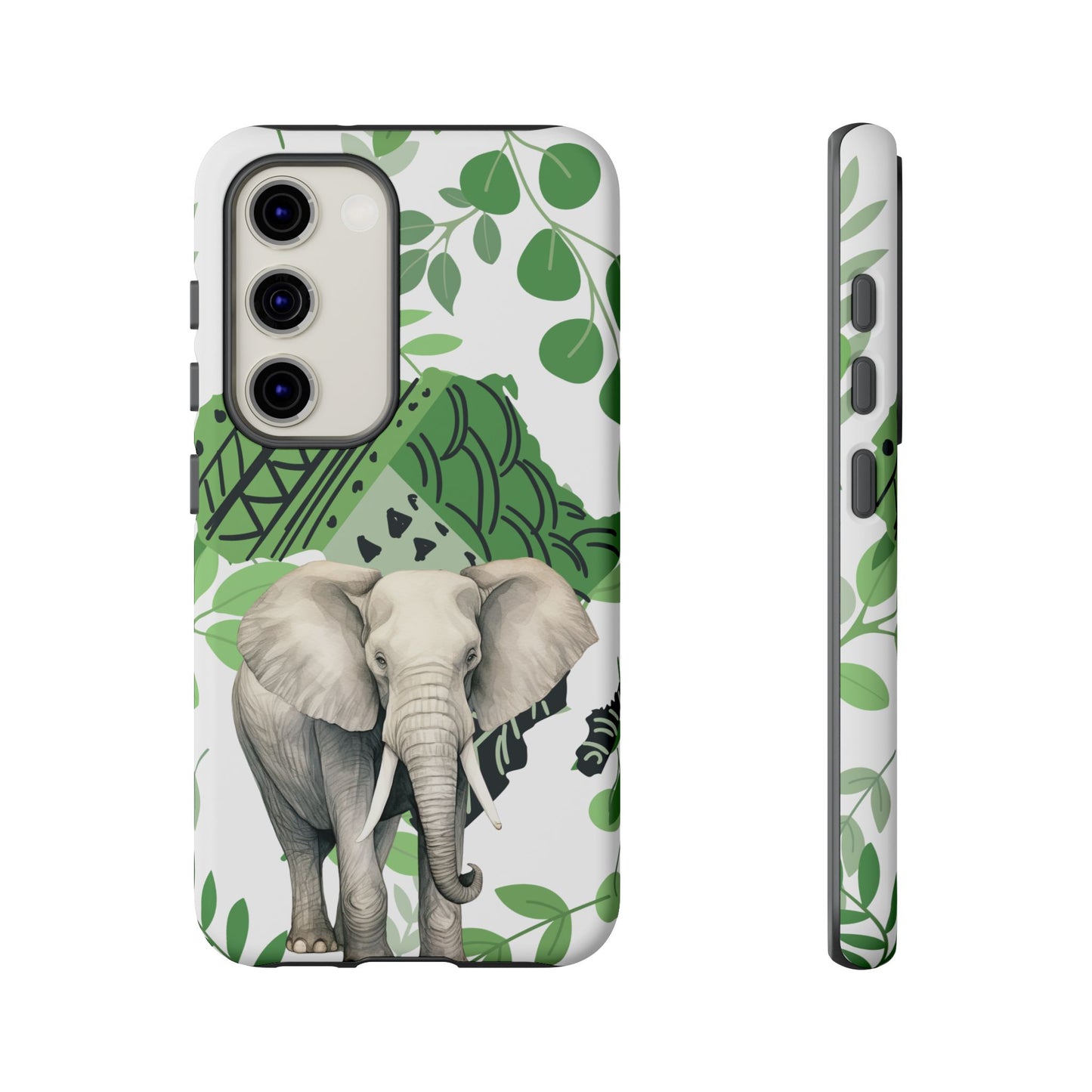Tropical Elephant Mobile Cover – Nature-Inspired Boho Art