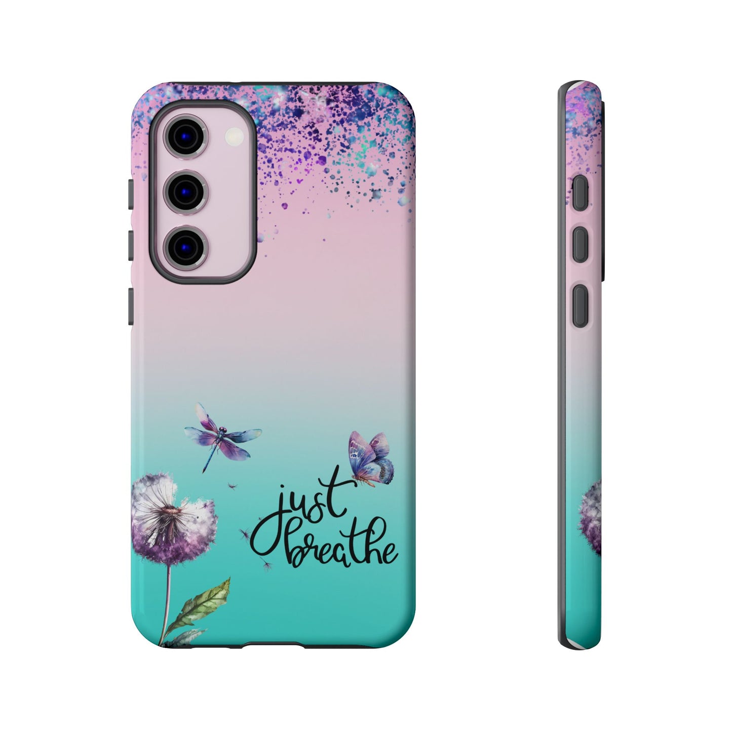 Just Breathe Phone Case - Aesthetic Minimalist Cover for iPhone, Samsung & Google Pixel