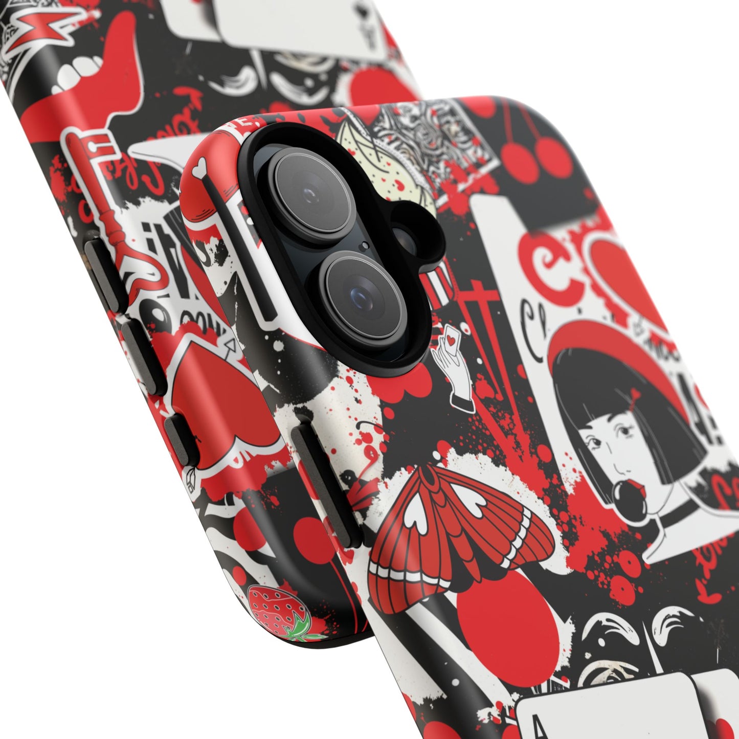 Bold Red & Black Ace Card Phone Case