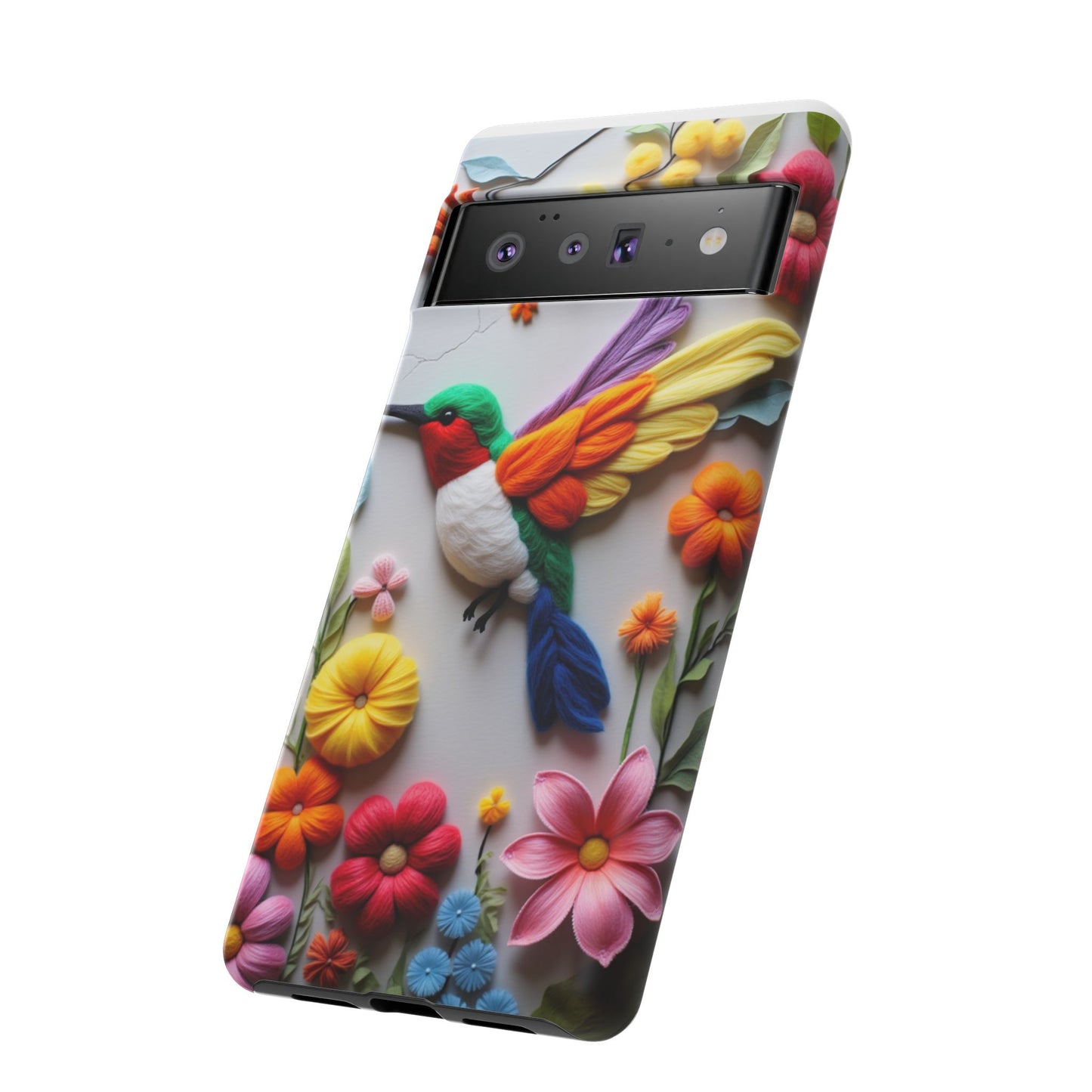 Elegant Hummingbird with Floral Mosaic Design | Nature's Artistic Vibes | Pixel 8 pro