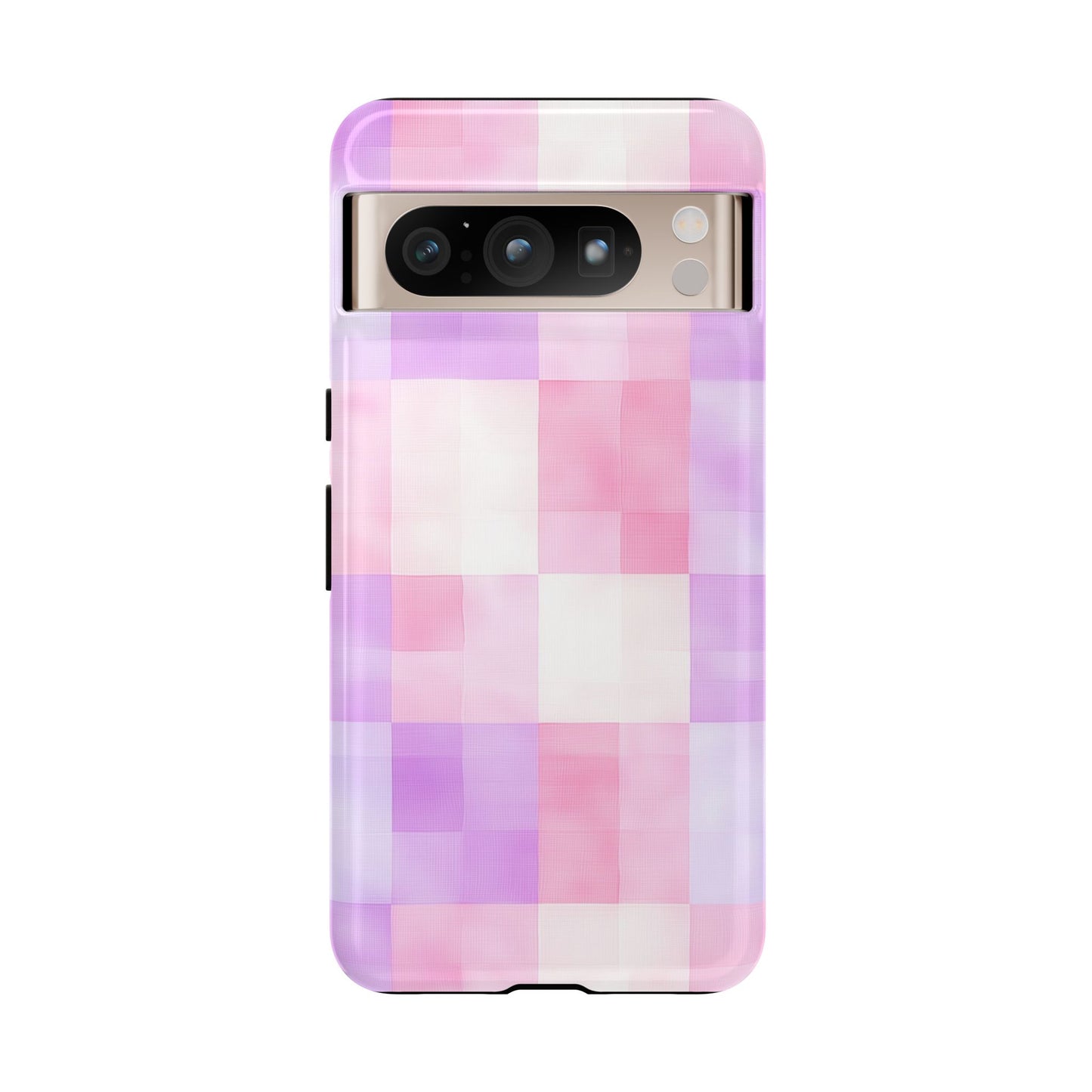 Kawaii Gingham Pastel Phone Case for iPhone, Samsung, Google Pixel